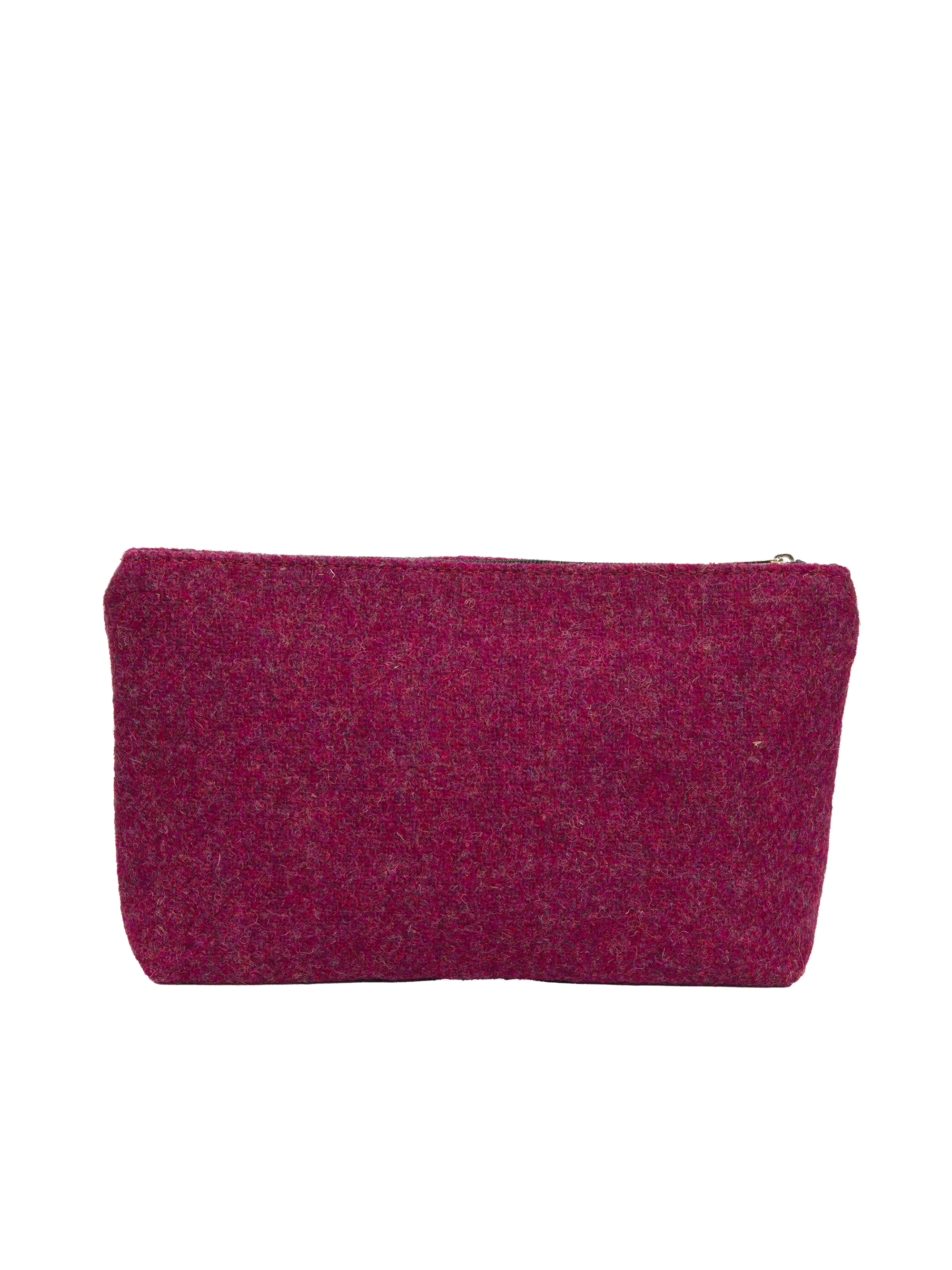 Harris Tweed Cosmetic Bag - 322 (Black Leather) - Image 3