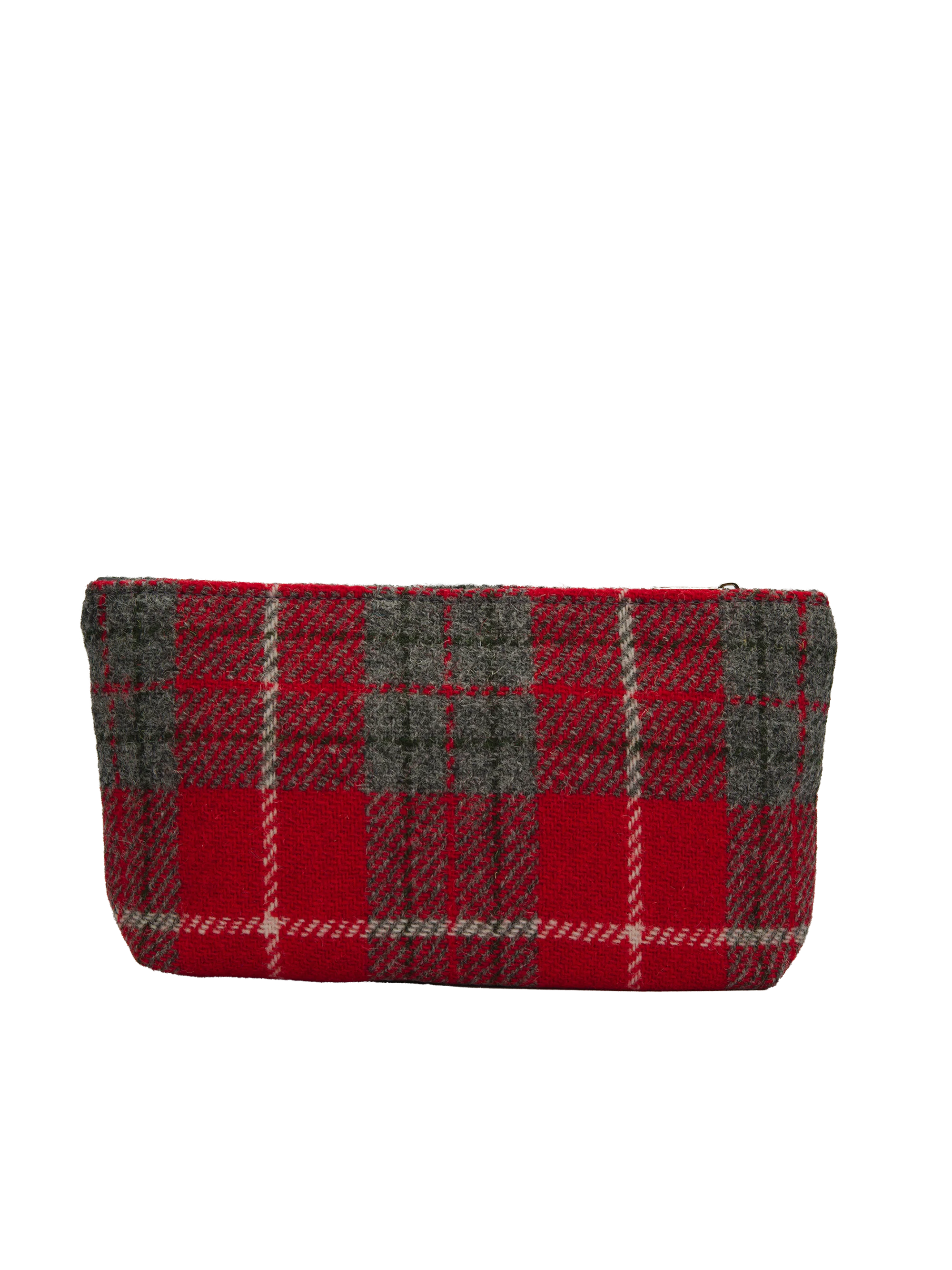 Harris Tweed Cosmetic Bag - A0101 (Black Leather) - Image 3