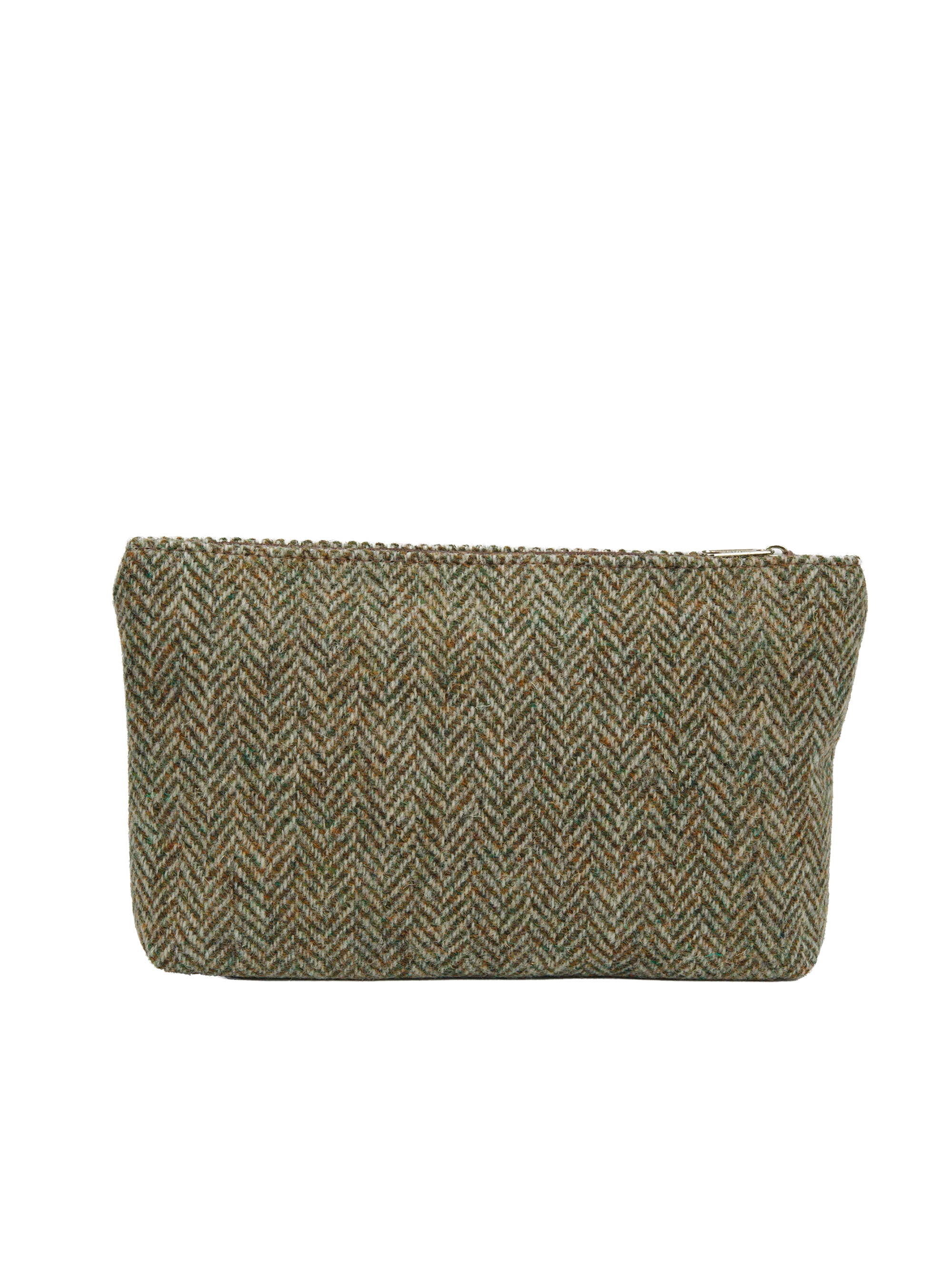 Harris Tweed Cosmetic Bag - HB52 (Brown Leather) - Image 3