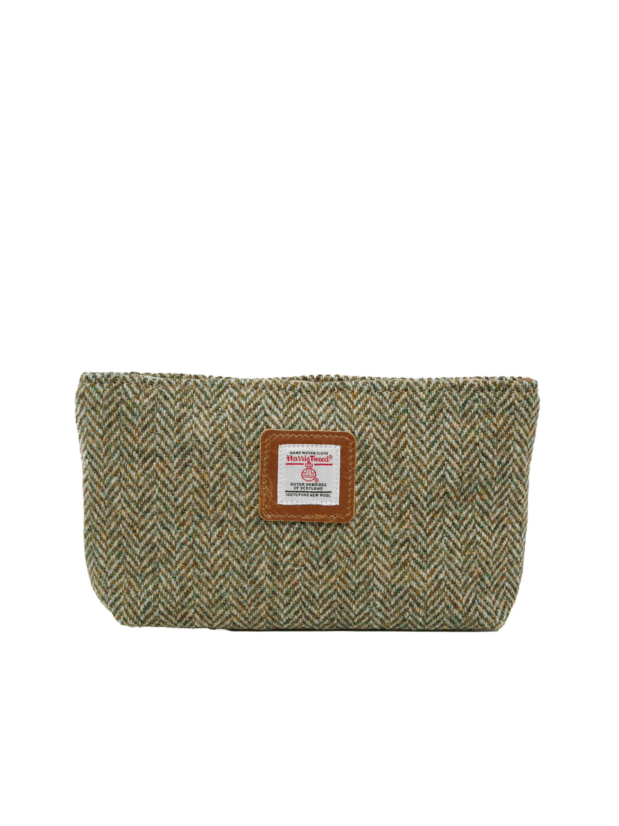 Harris Tweed Cosmetic Bag - HB52 (Tan Leather)