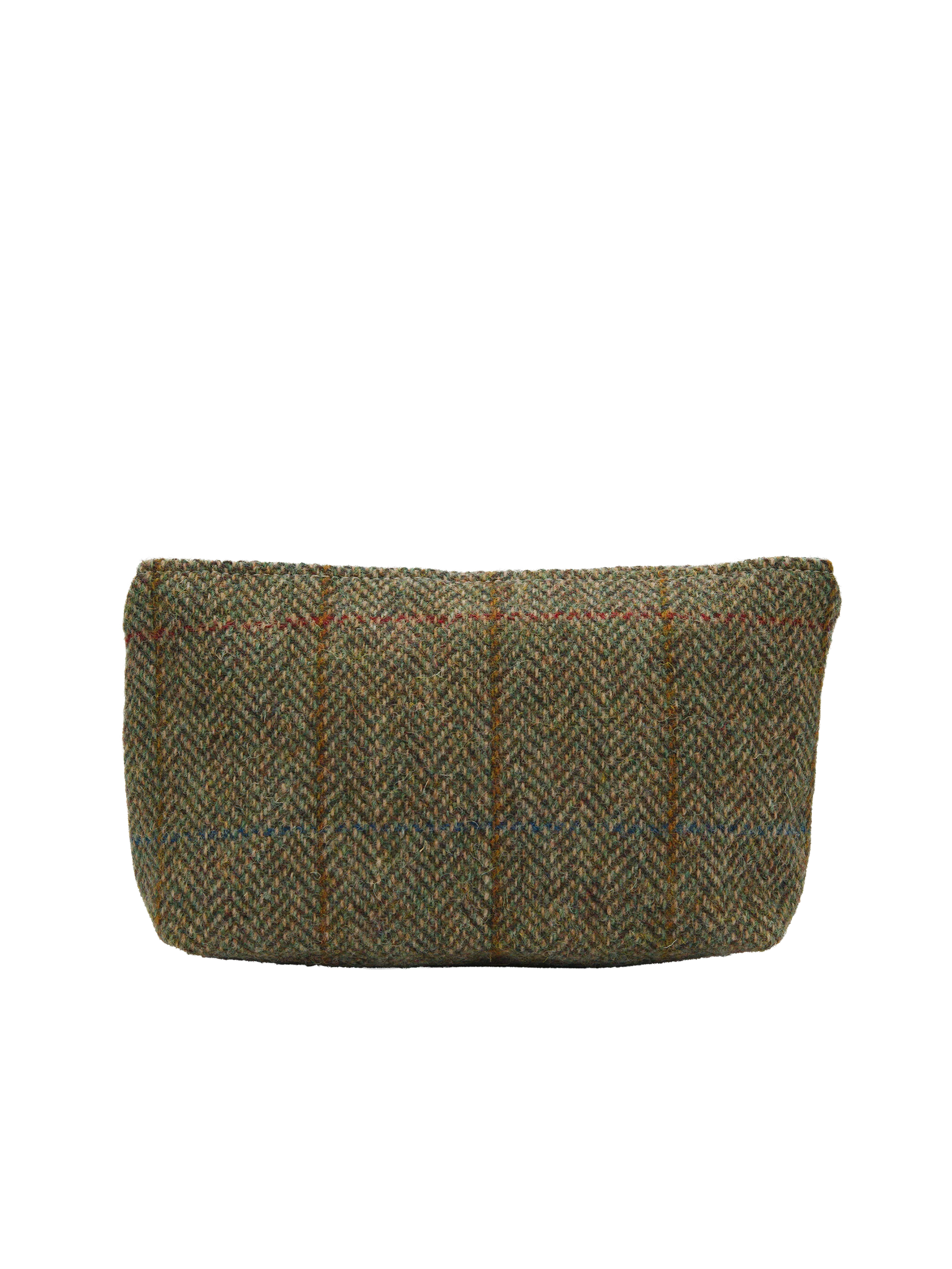 Harris Tweed Cosmetic Bag - HB55 (Tan Leather) - Image 3