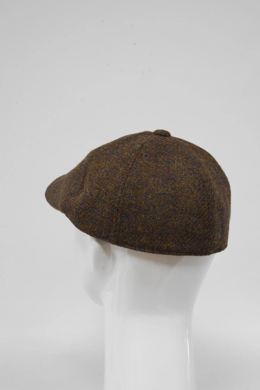 Harris Tweed Duck Bill Cap - Brown Mix (HH) - Image 3