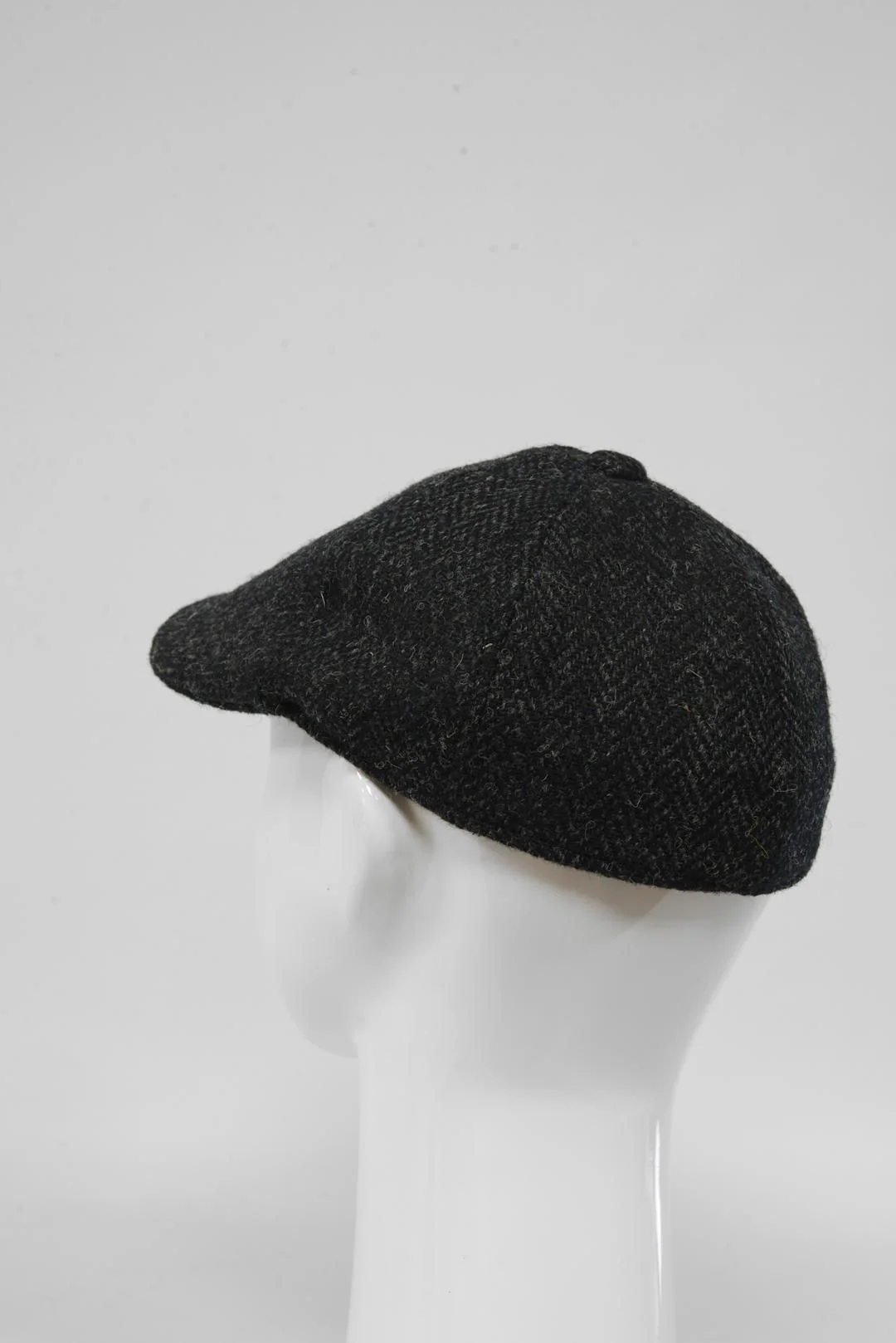 Harris Tweed Duck Bill Cap - Dark Charcoal (HH) - Image 3