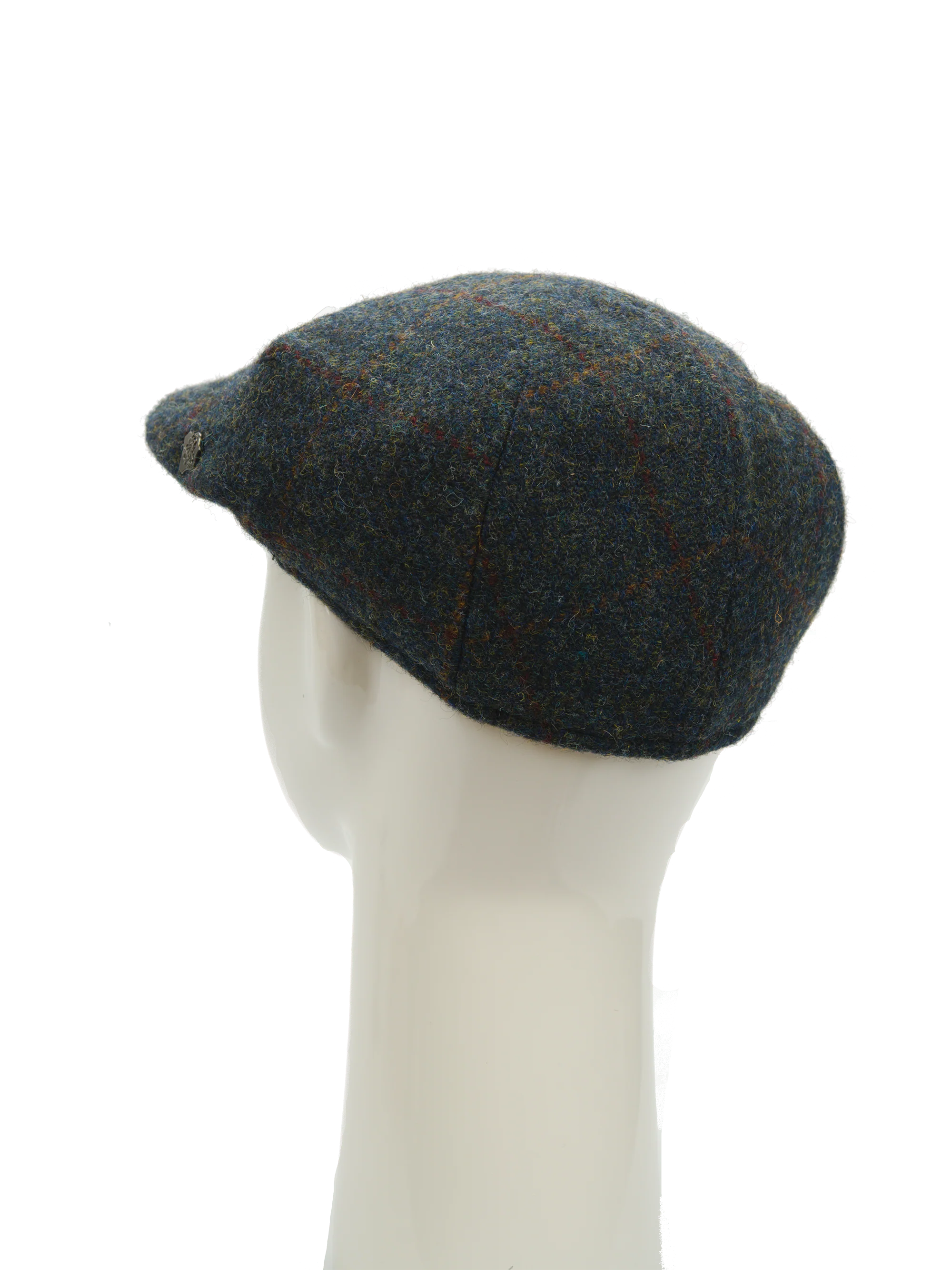 Harris Tweed Flat Cap - Blue Multi (FW2018) - Image 5