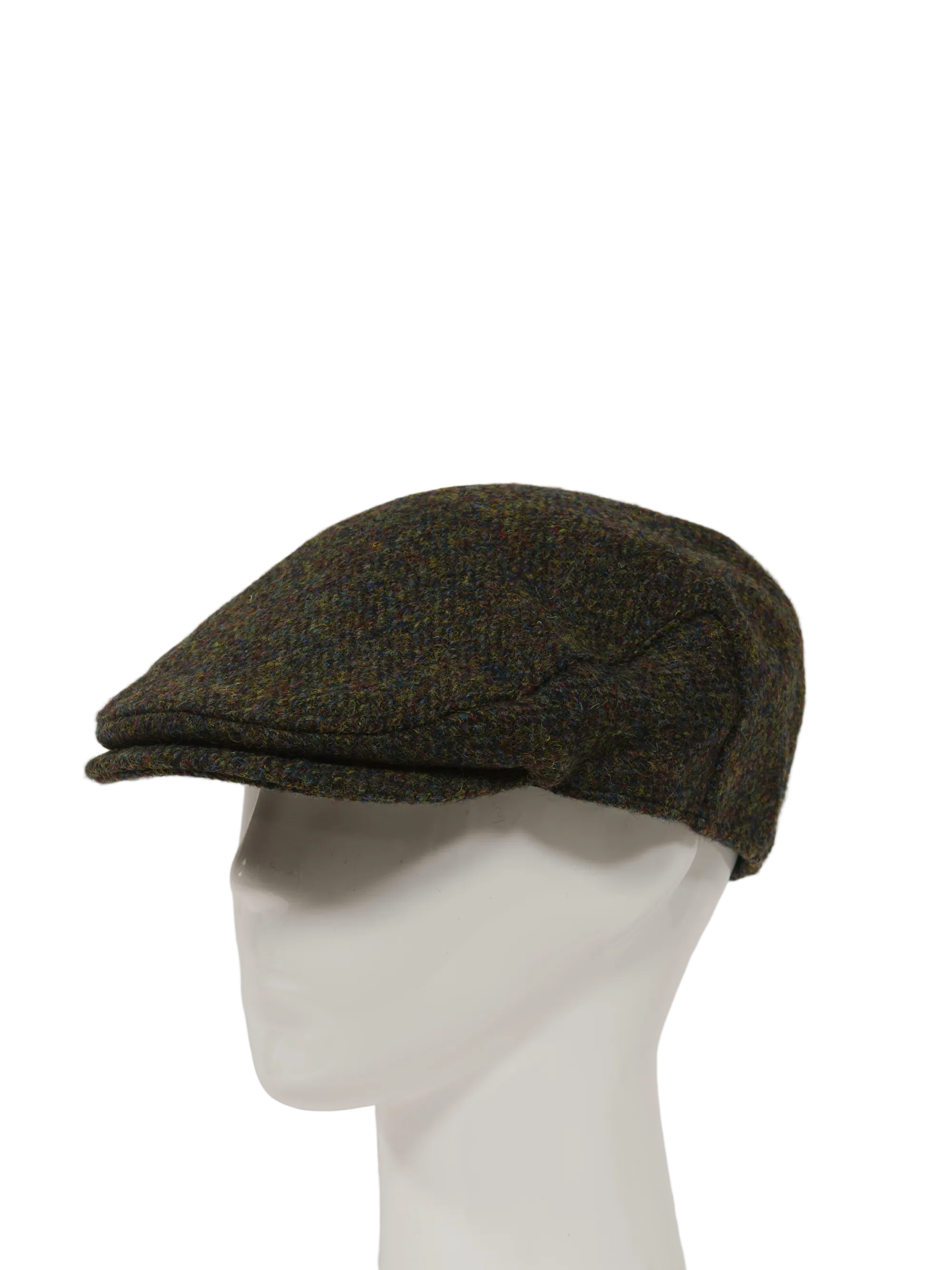 Harris Tweed Flat Cap - Forest Green HB (HH) - Image 3