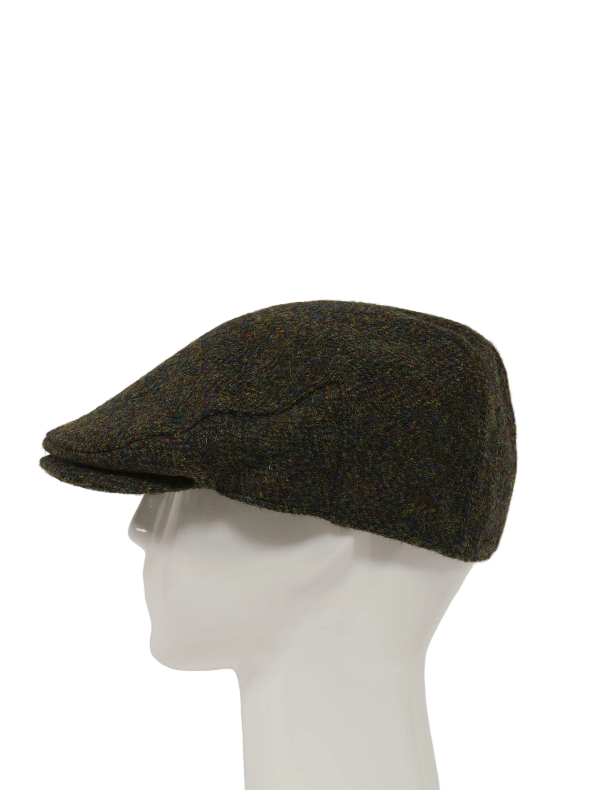 Harris Tweed Flat Cap - Forest Green HB (HH) - Image 4