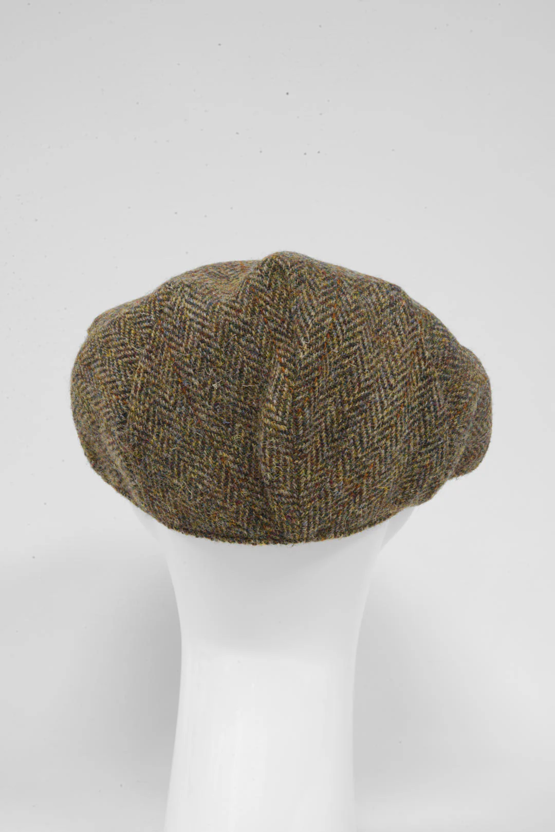 Harris Tweed Flat Cap - Green Brown HB (HH) - Image 6
