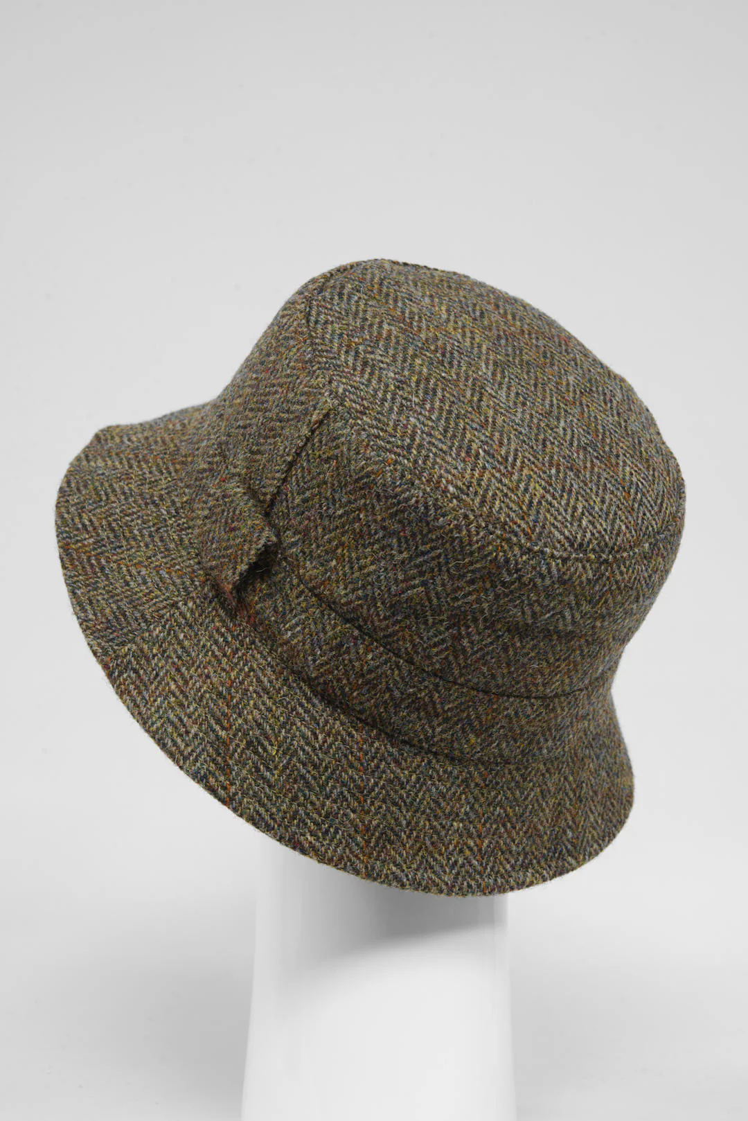 Harris Tweed Grouse Hat - Brown Herringbone w/Overcheck (FW2013) - Image 5