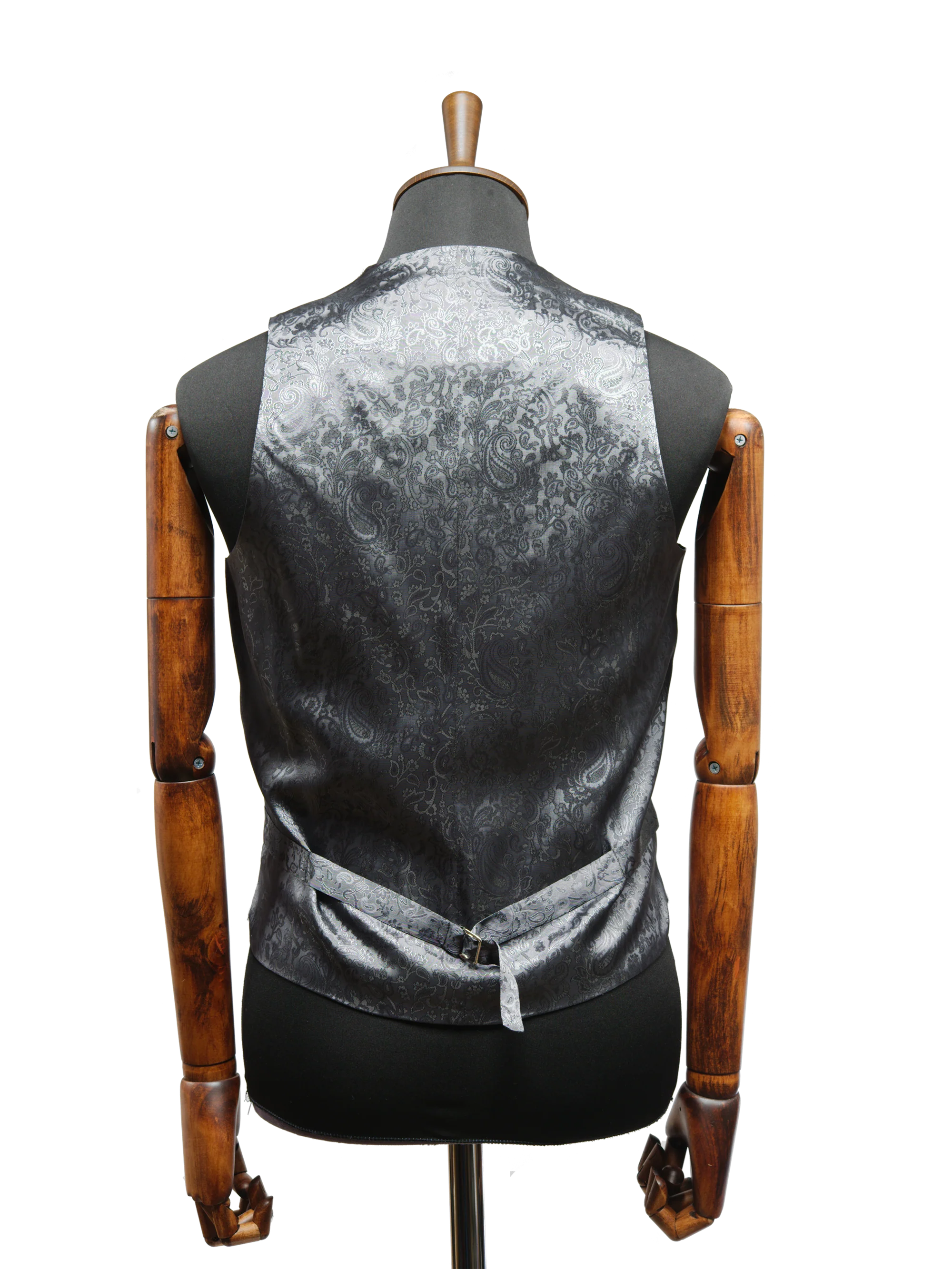 Harris Tweed Iain Waistcoat - Grey Windowpane - Image 5