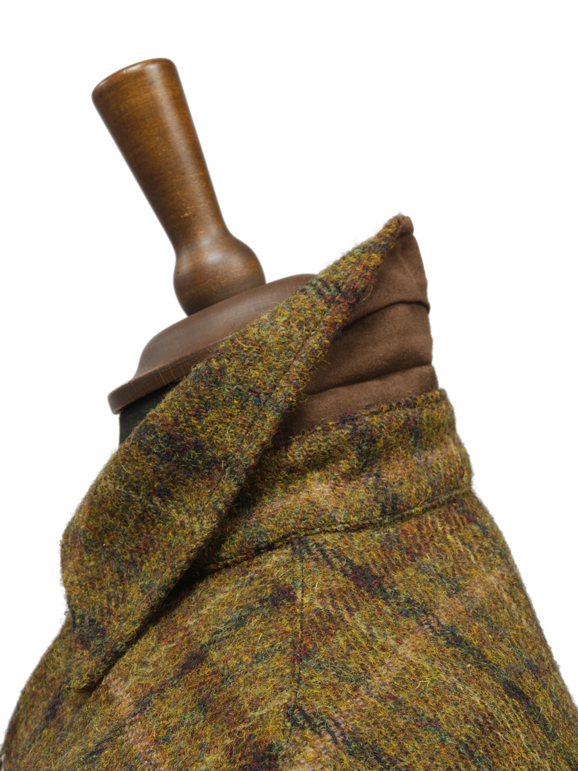 Harris Tweed Jack Overshirt - Olive/Green Multi - Image 4