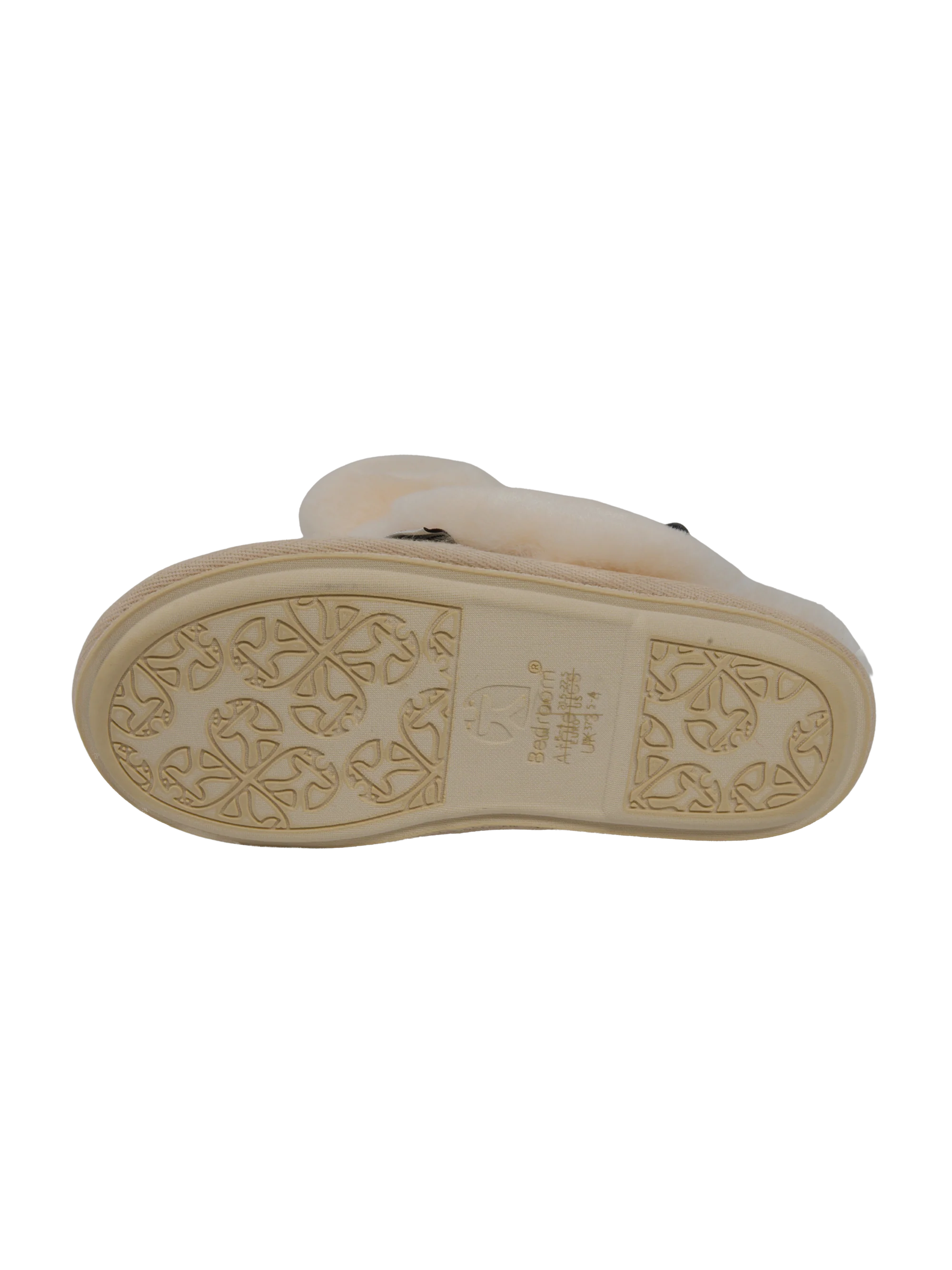 Harris Tweed Kate Slippers - Cream Check - Image 3