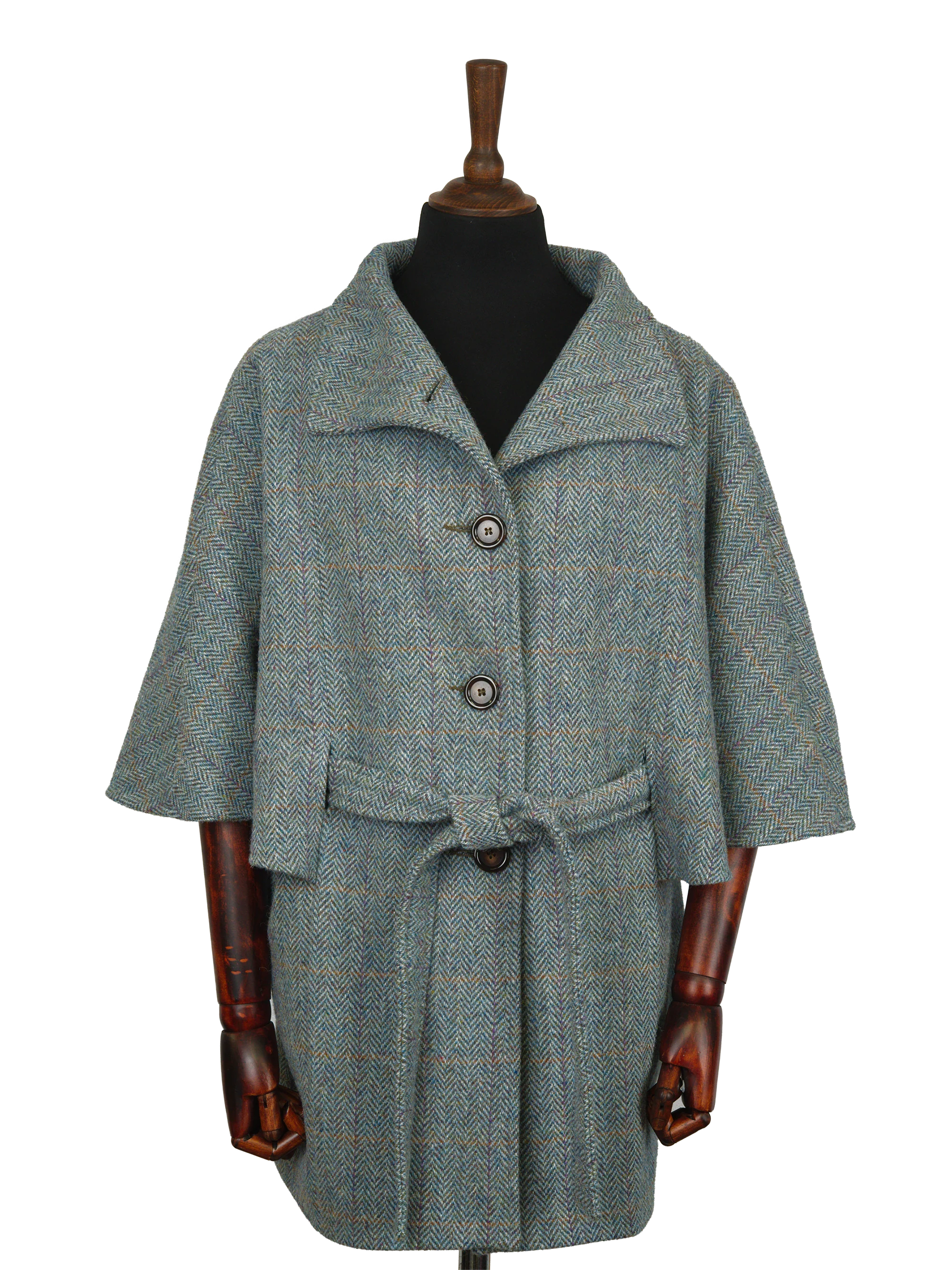 Harris Tweed Ladies Belted Cape - HB132