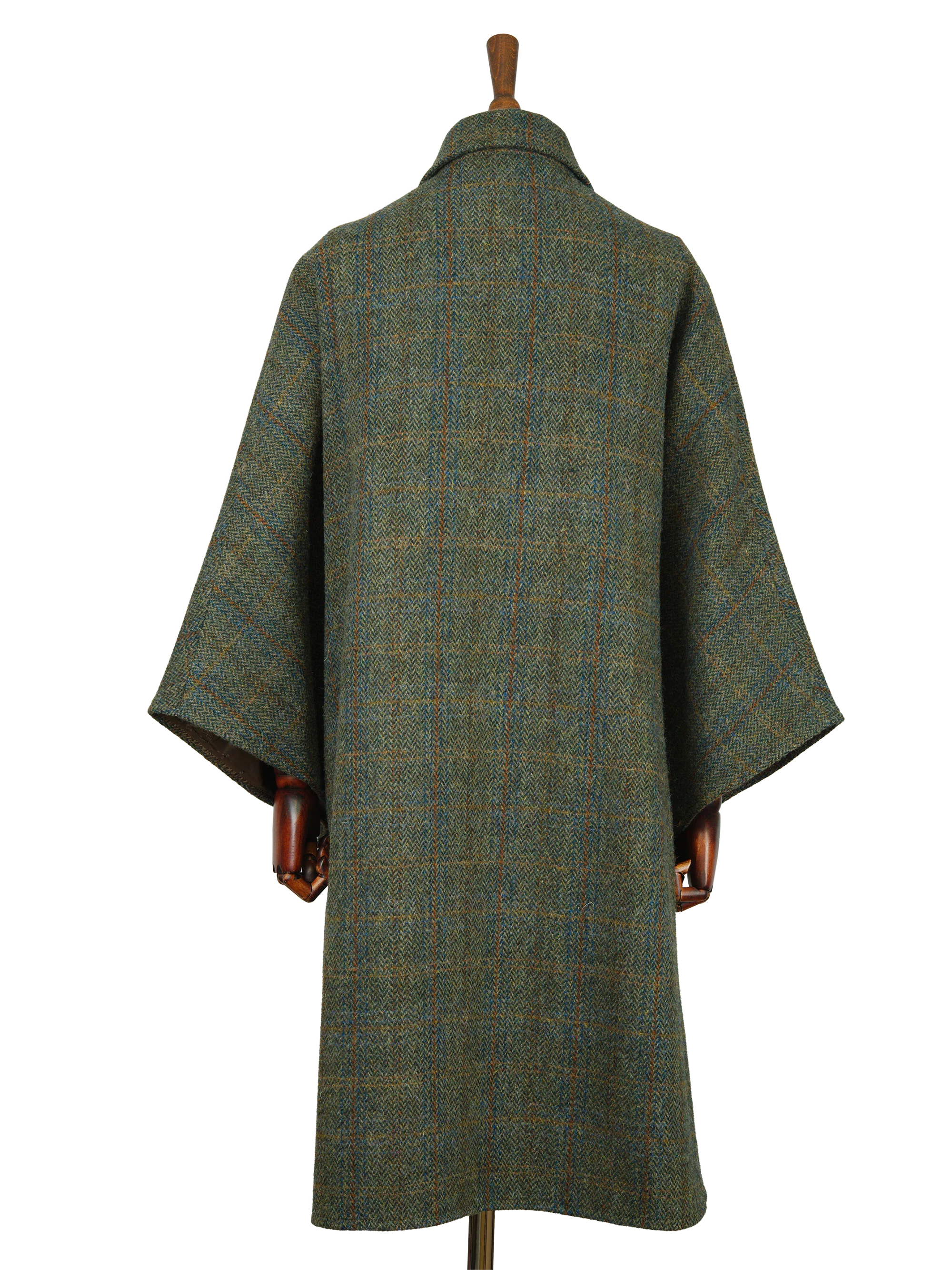 Harris Tweed Ladies Buttoned Long Cape - HB161 - Image 3