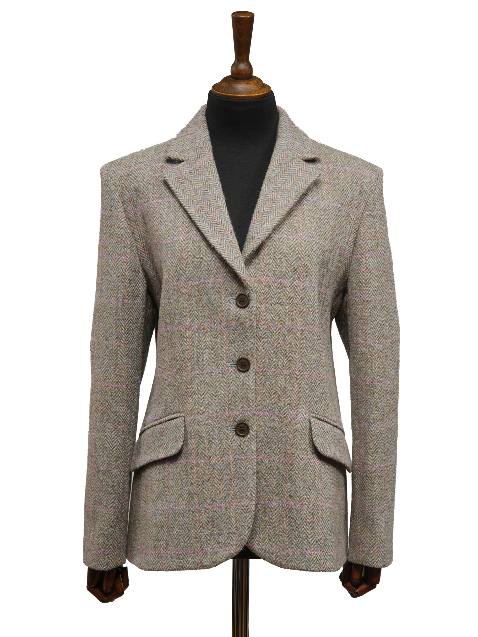 Harris Tweed Ladies Fitted Jacket - Pink HB w/OC
