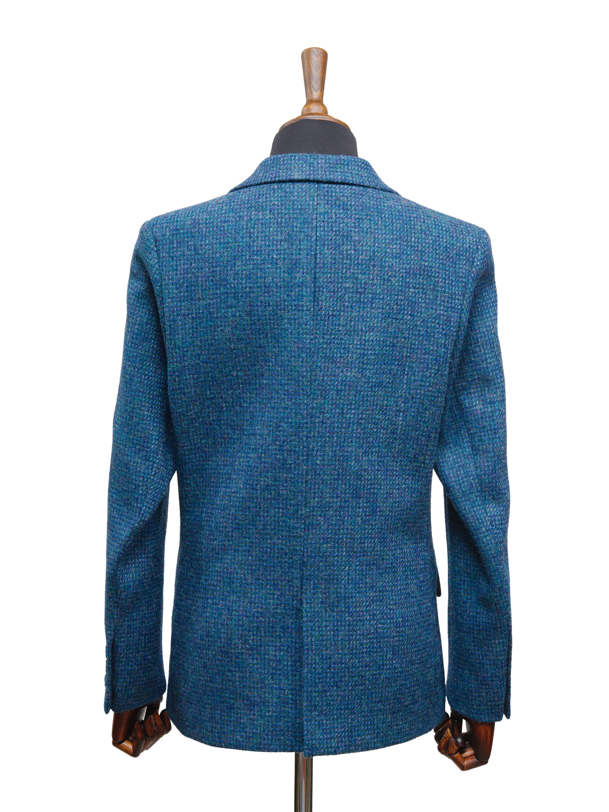 Harris Tweed Ladies Fitted Jacket - Teal - Image 3