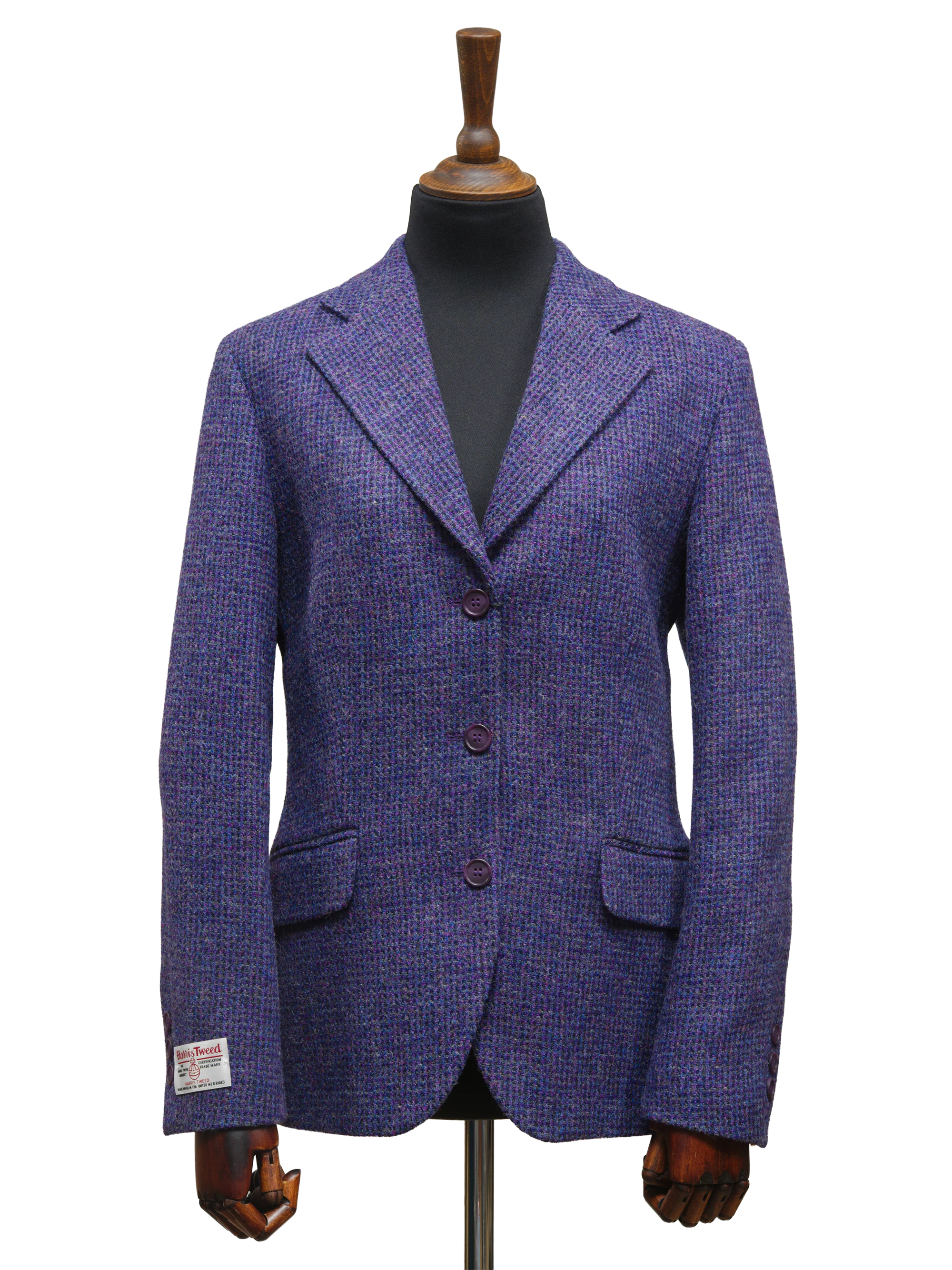 Harris Tweed Ladies Fitted Jacket - Violet