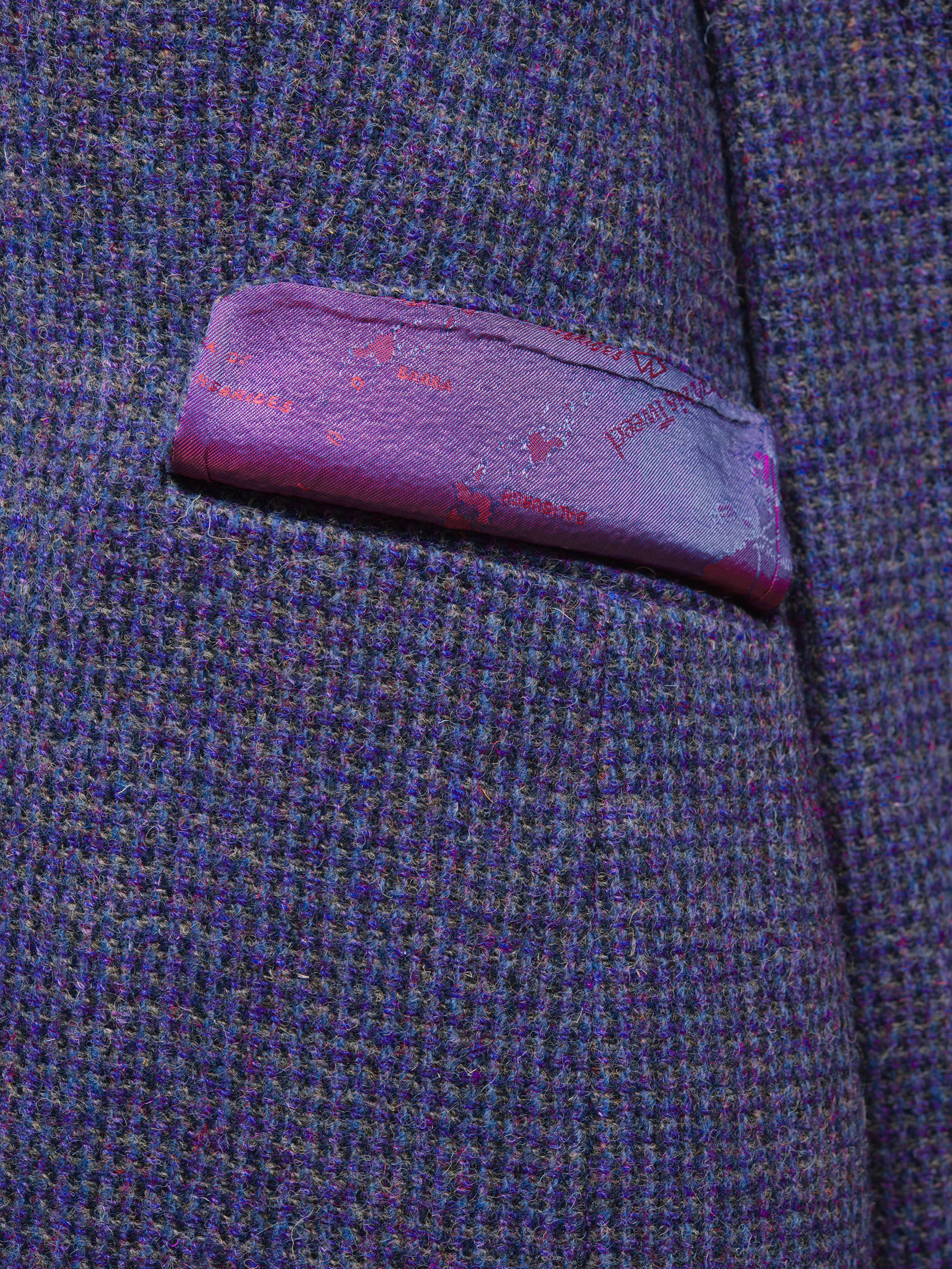Harris Tweed Ladies Fitted Jacket - Violet - Image 6