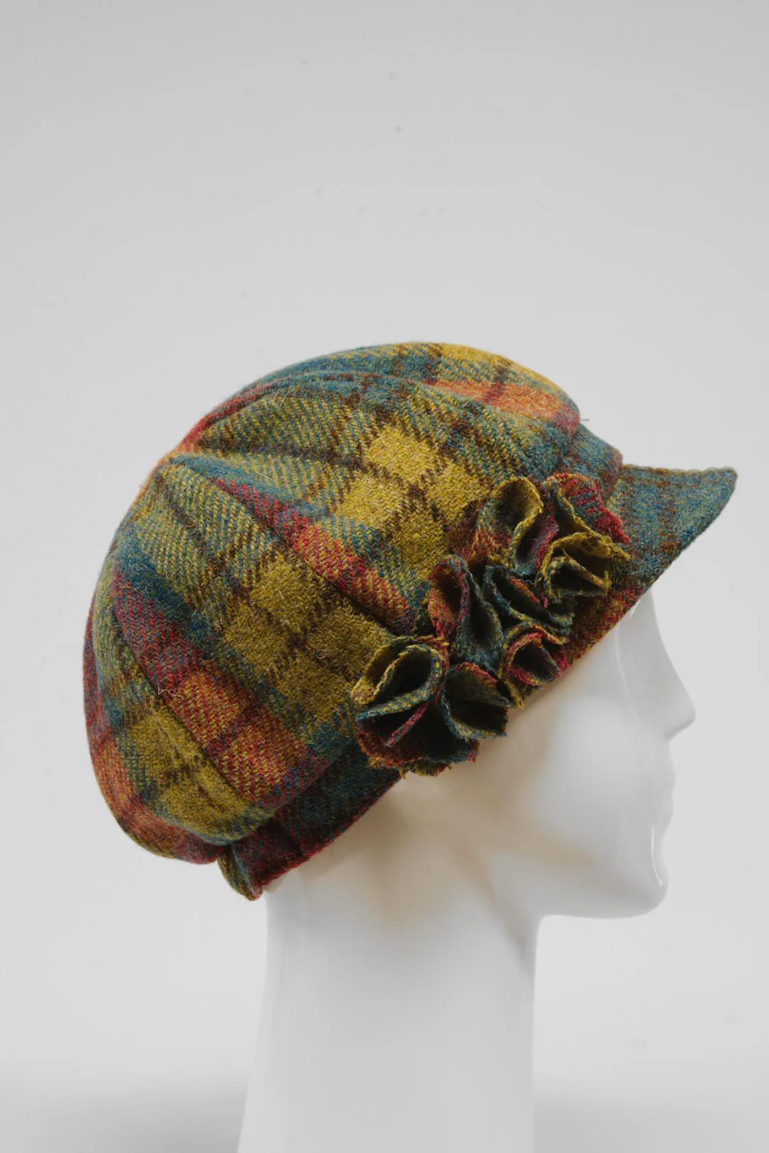 Harris Tweed Ladies Flower Hat (HW) - A0194