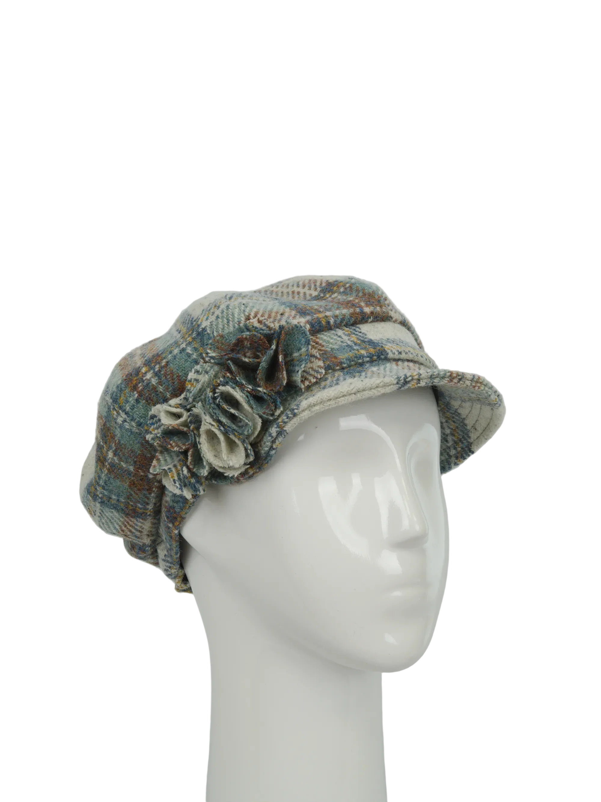 Harris Tweed Ladies Flower Hat - (HW) A0259 - Image 2