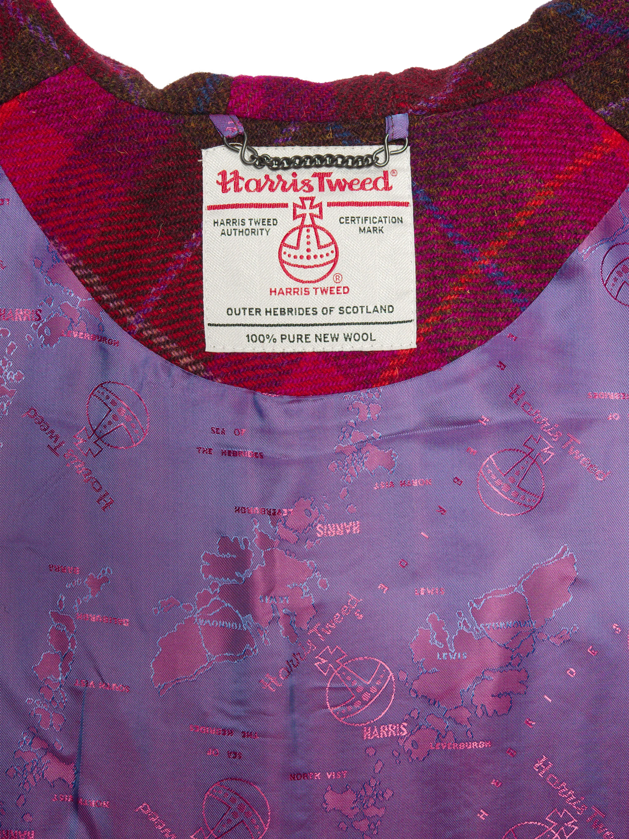 Harris Tweed Ladies Hooded Cape - A031 - Image 2