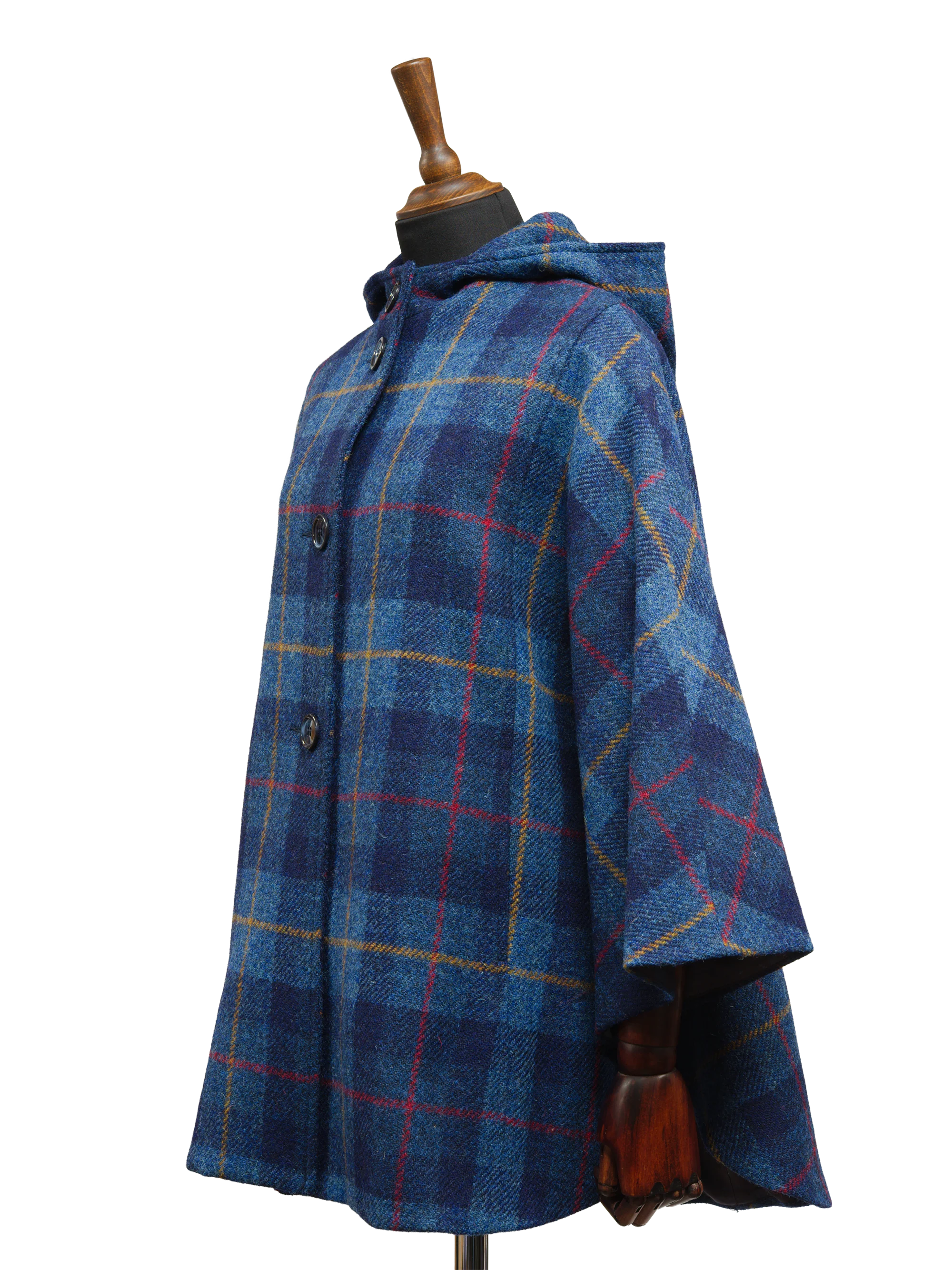 Harris Tweed Ladies Hooded Cape - A075 - Image 3