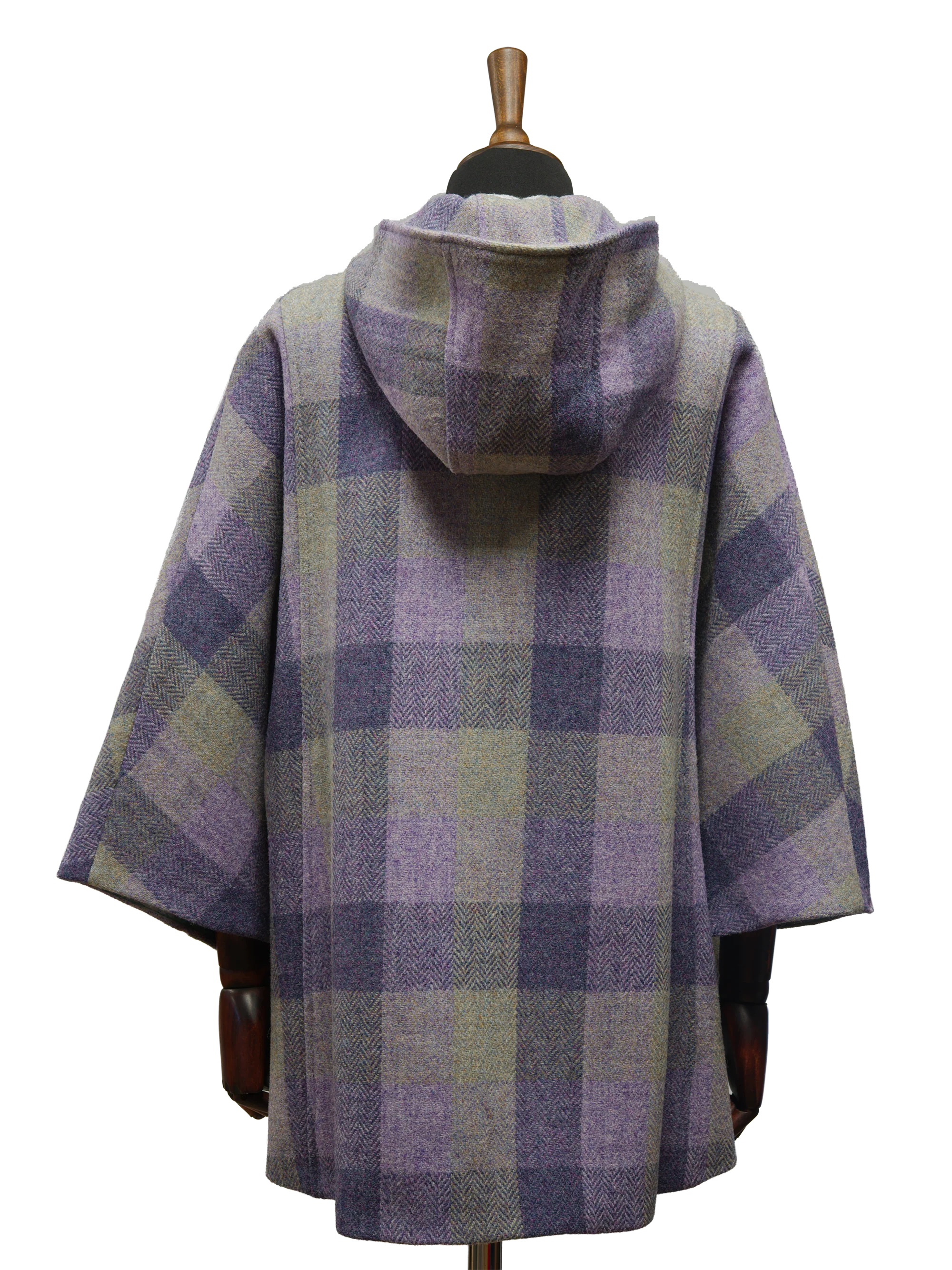 Harris Tweed Ladies Hooded Cape - HB156 - Image 4