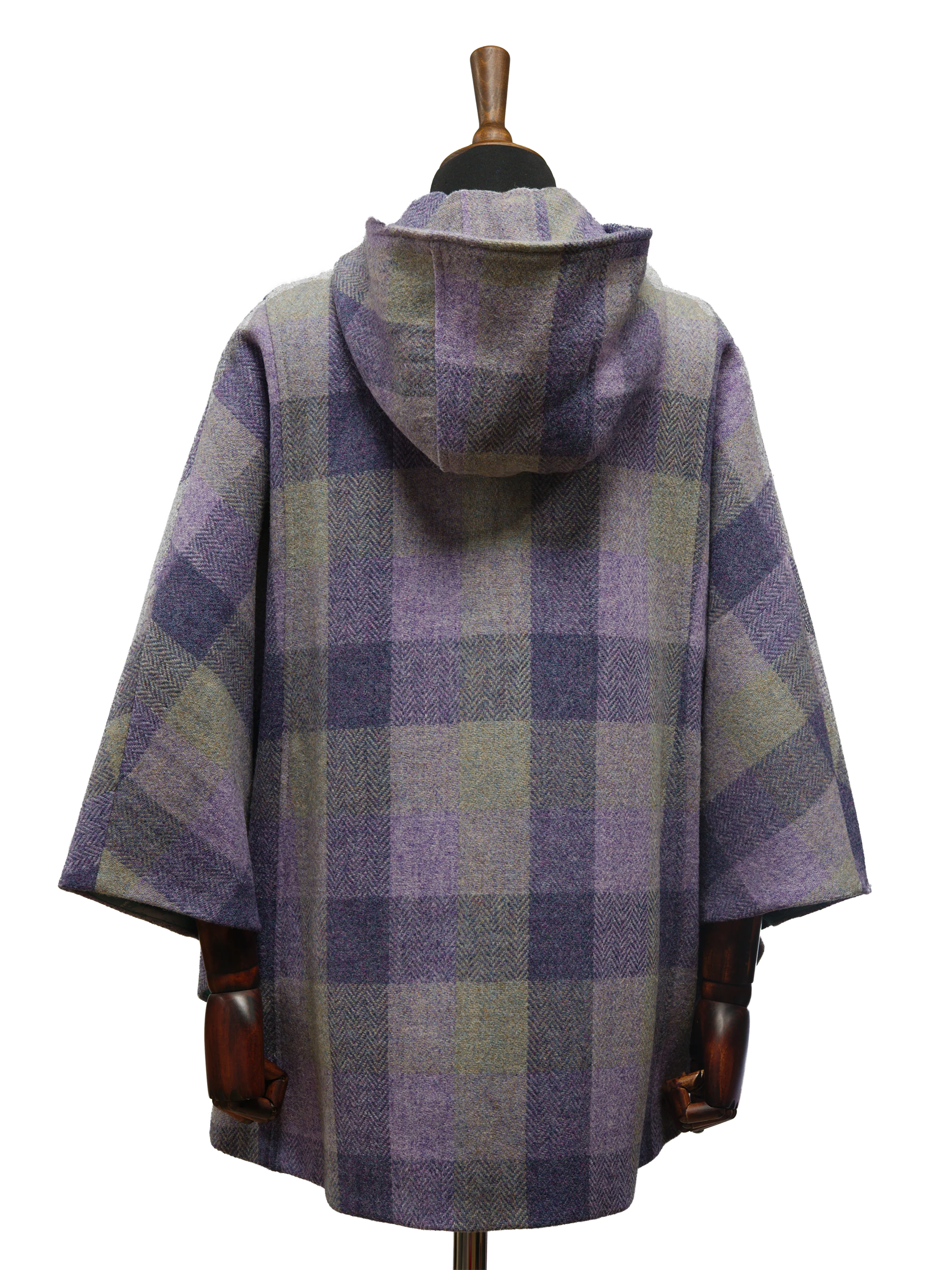 Harris Tweed Ladies Hooded Cape - HB156 - Image 6
