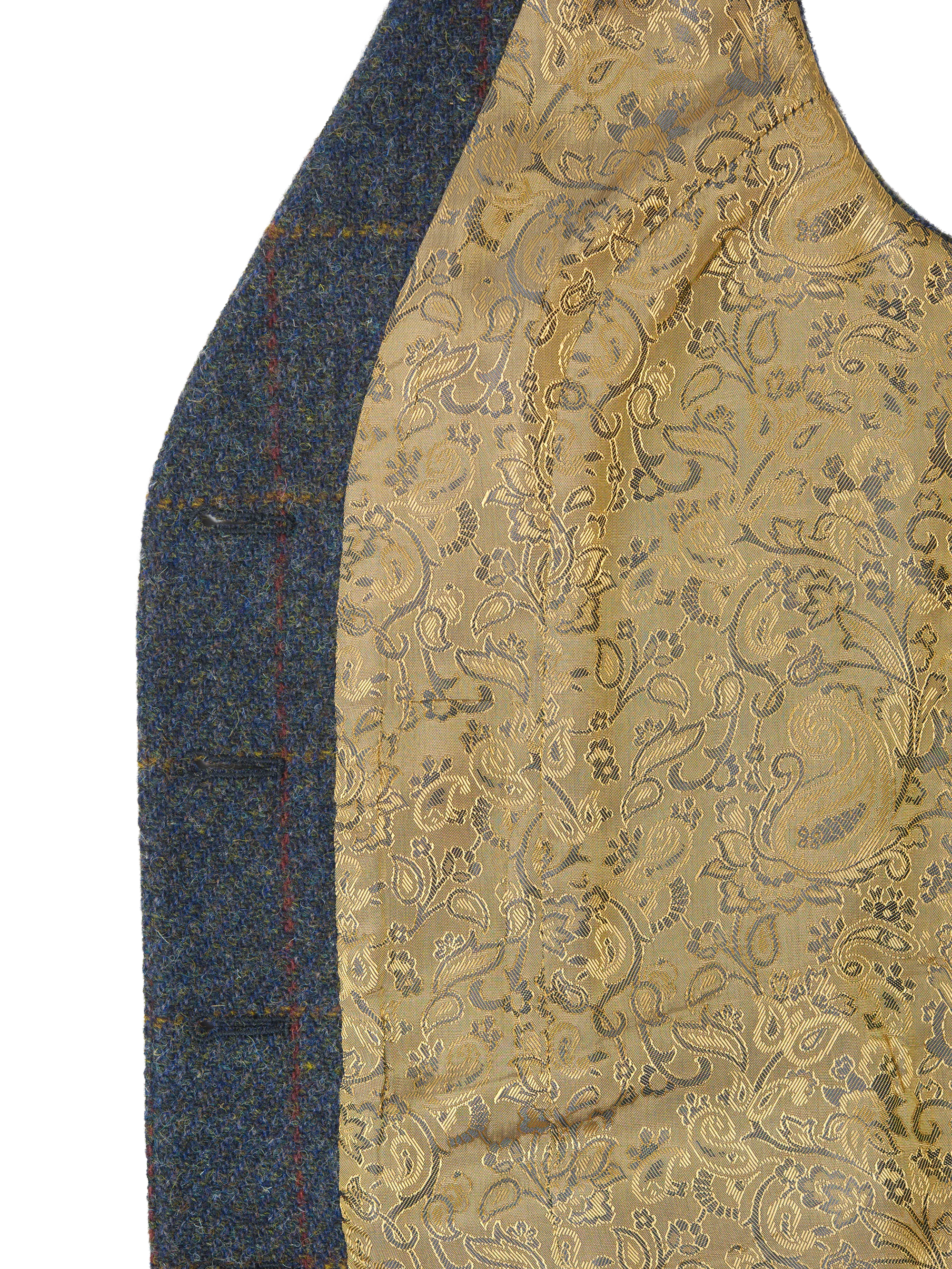 Harris Tweed Ladies Janet Waistcoat - Blue Multi - Image 7