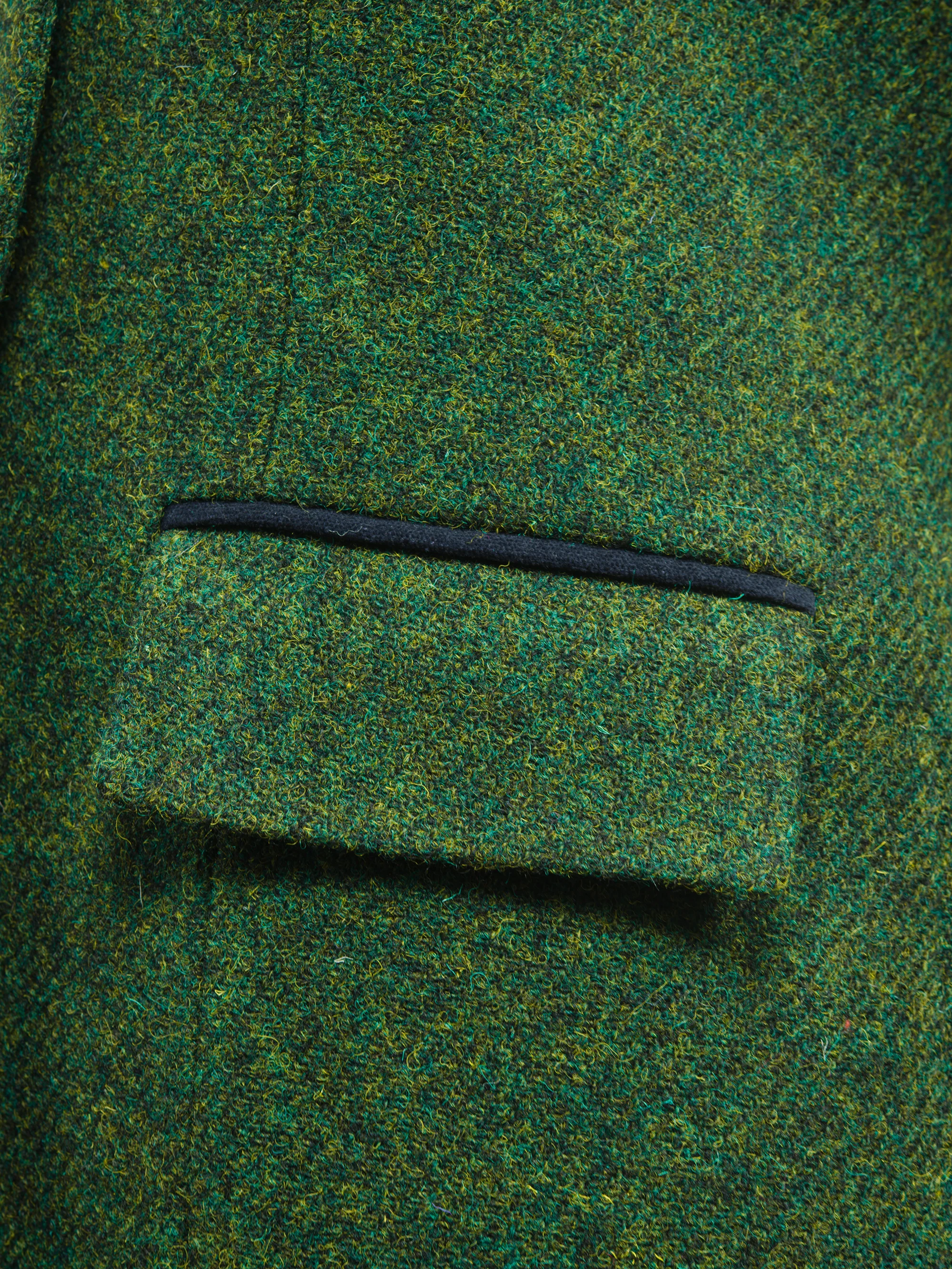 Harris Tweed Lucy Coat - Bottle Green - Image 5