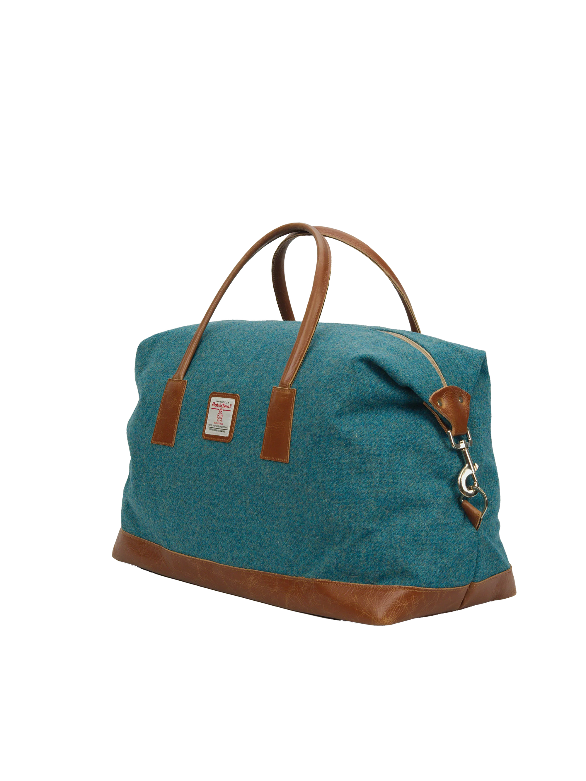 Harris Tweed Luggage Bag - 350 (Tan Leather) - Image 3