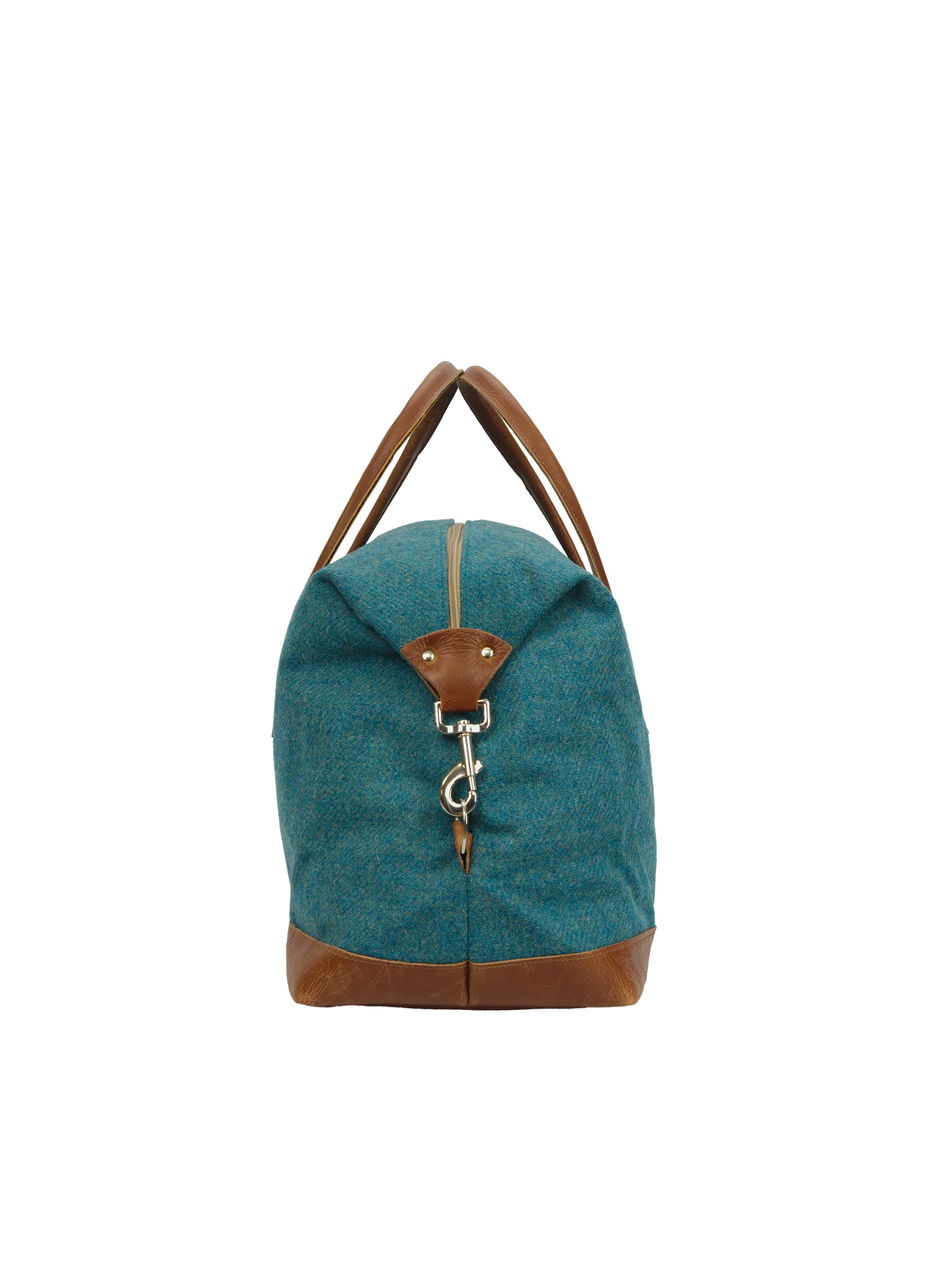 Harris Tweed Luggage Bag - 350 (Tan Leather) - Image 4