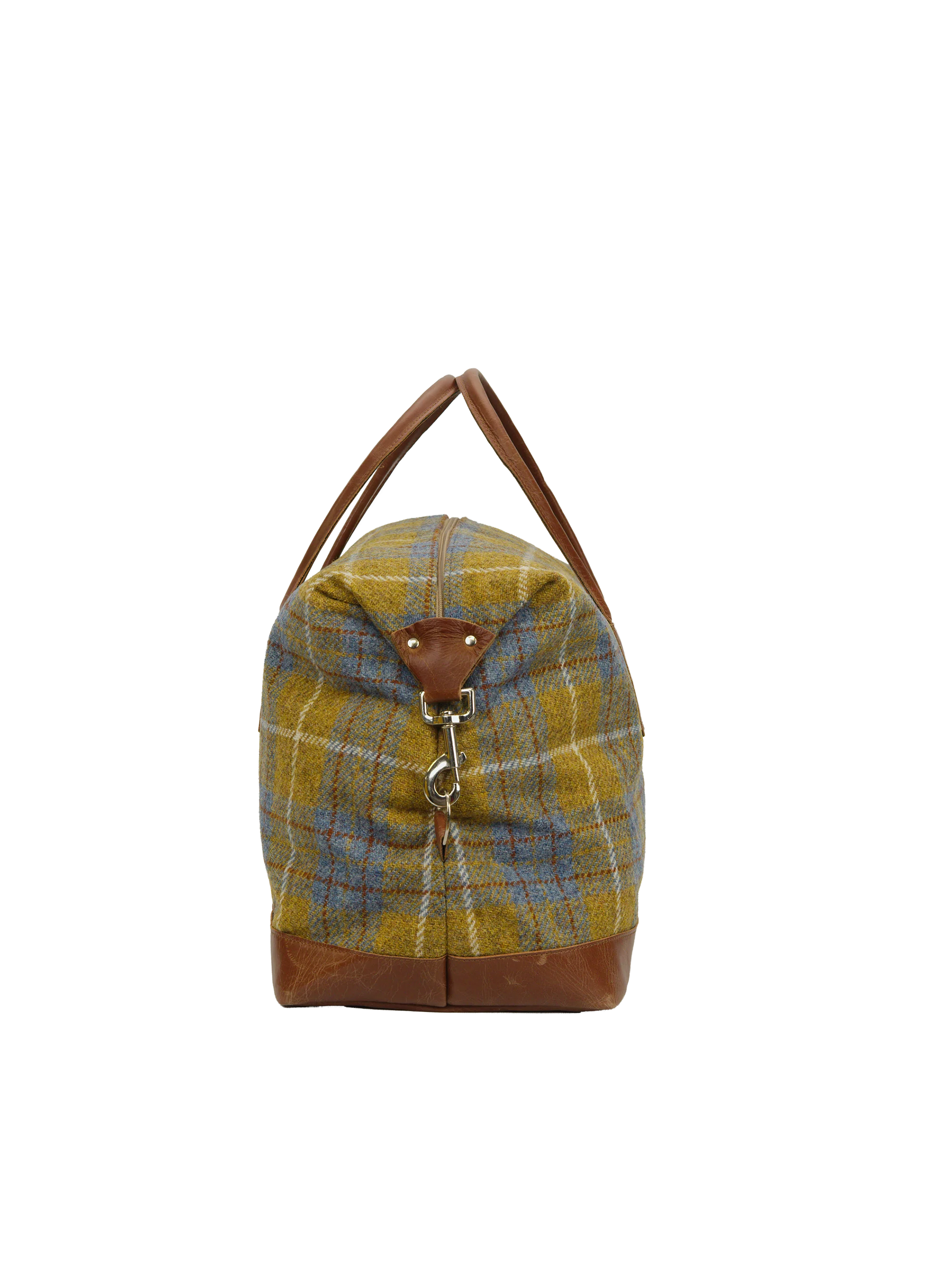 Harris Tweed Luggage Bag - A0102 (Tan Leather) - Image 4