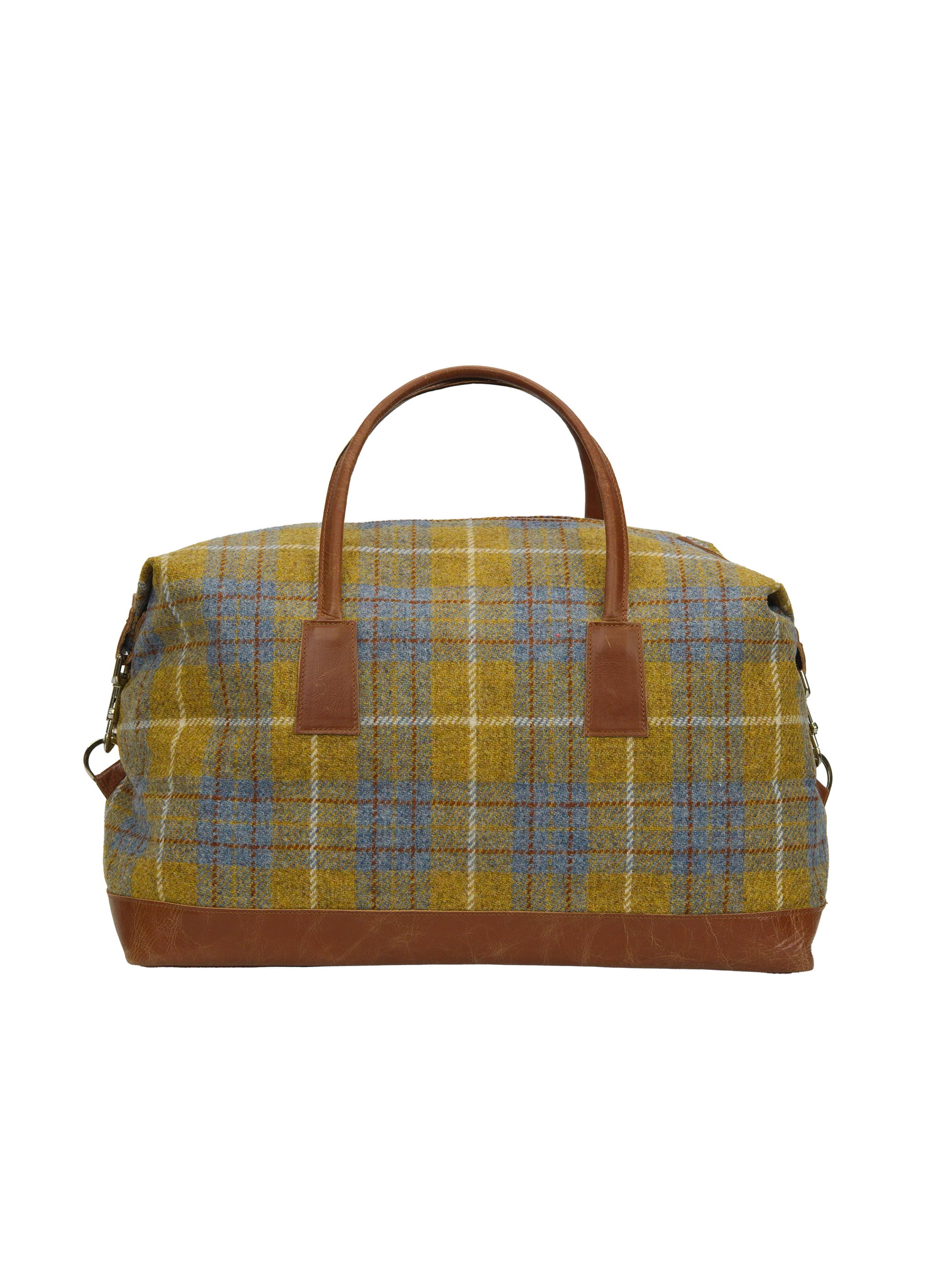 Harris Tweed Luggage Bag - A0102 (Tan Leather) - Image 5