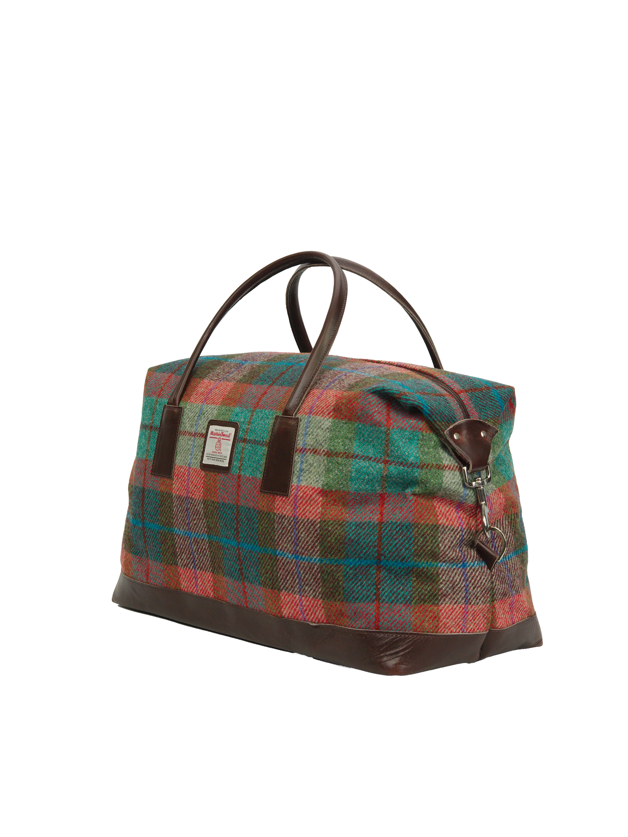 Harris Tweed Luggage Bag - A0112 (Tan Leather) - Image 3