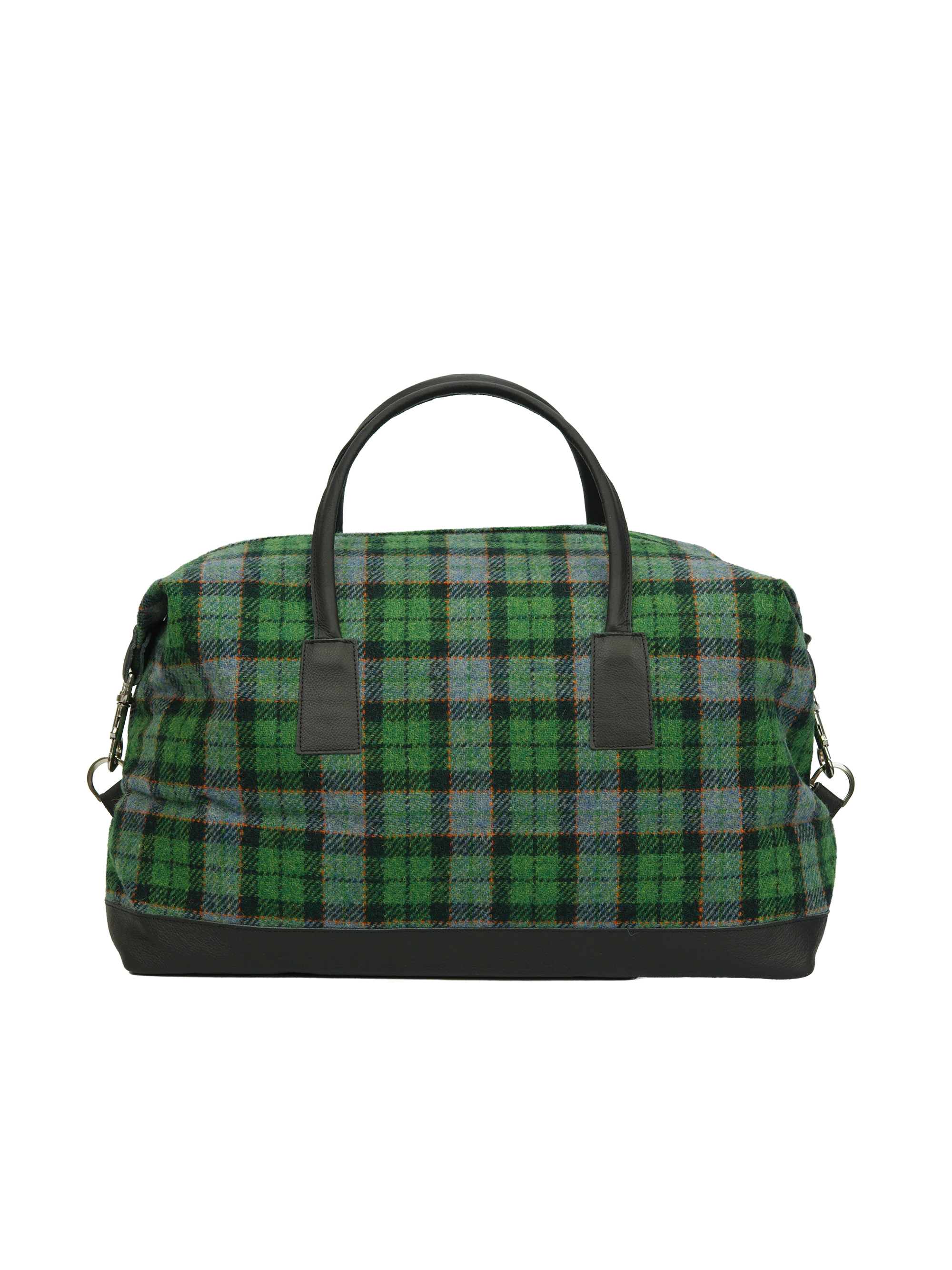 Harris Tweed Luggage Bag - A0118 (Black Leather) - Image 5