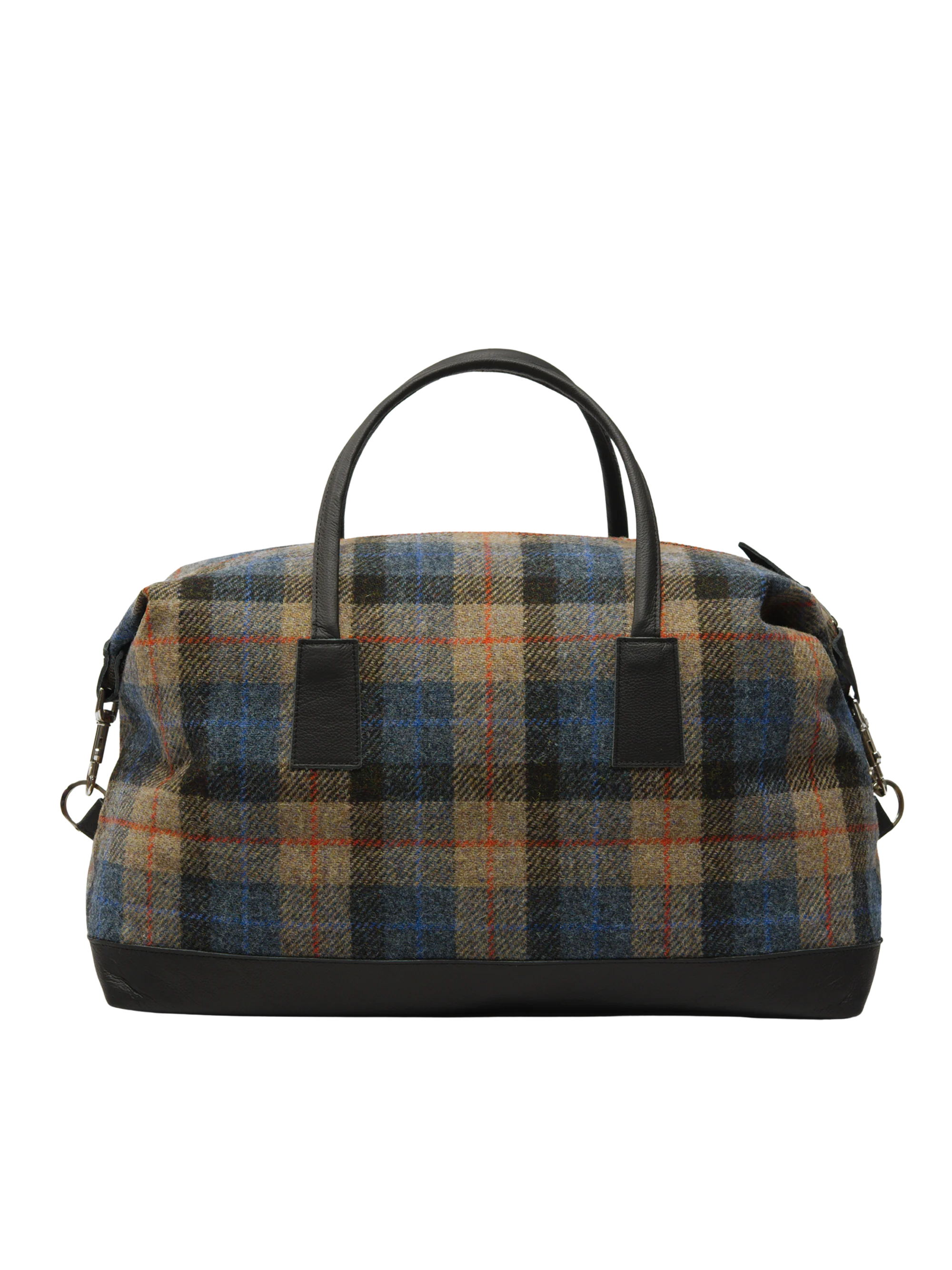 Harris Tweed Luggage Bag - A0162 (Black Leather) - Image 5