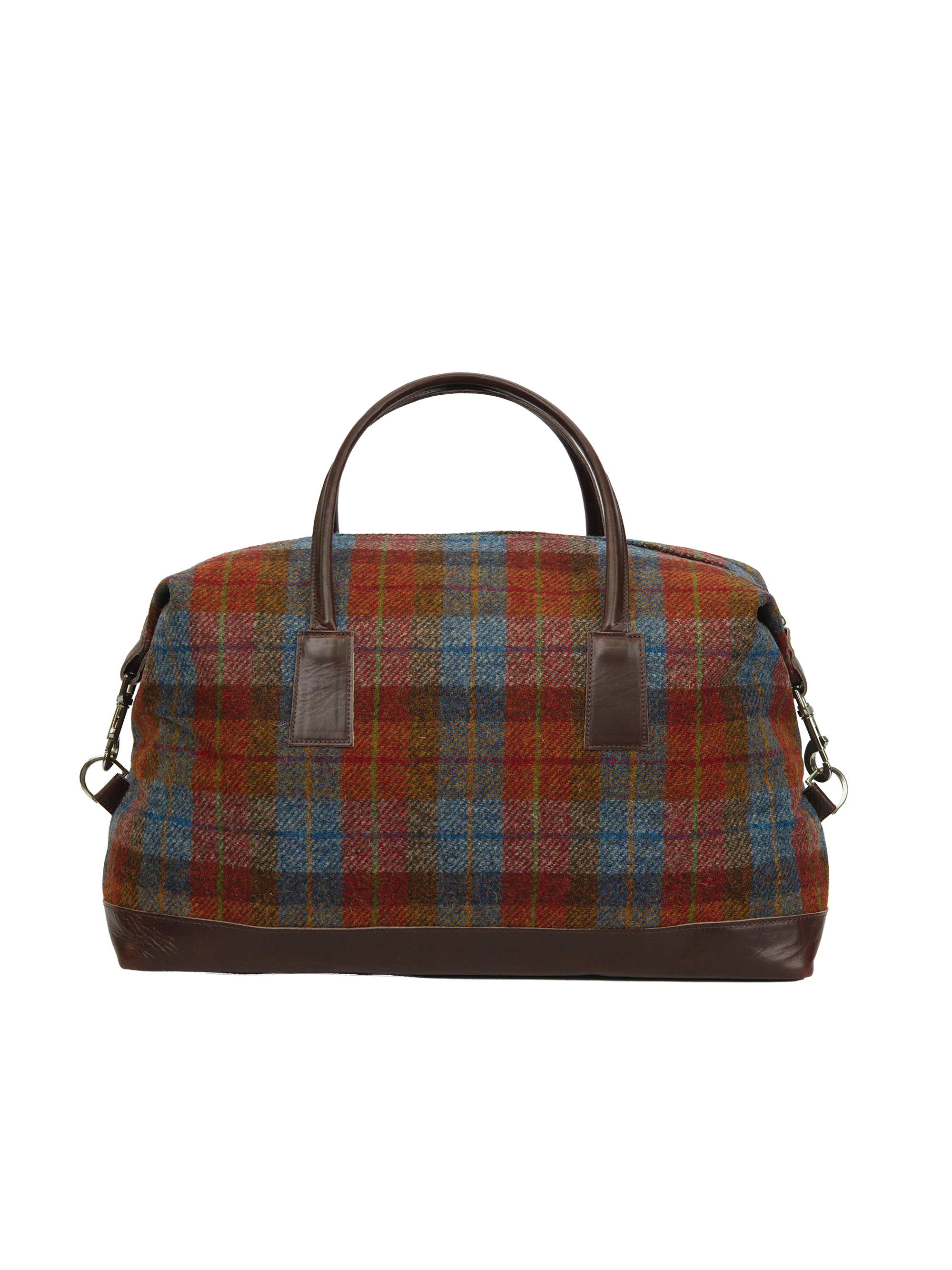 Harris Tweed Luggage Bag - A0212 (Brown Leather) - Image 5
