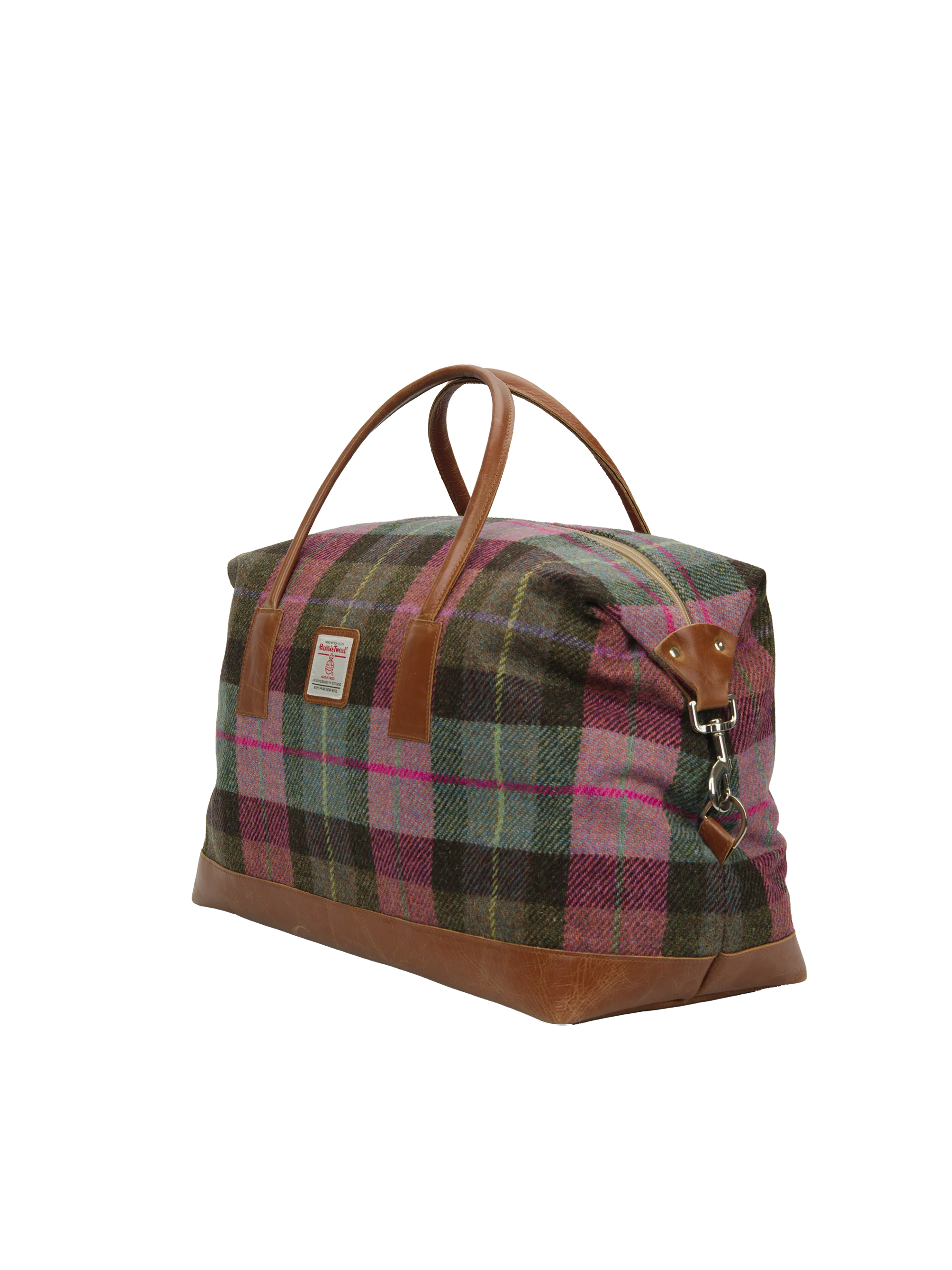 Harris Tweed Luggage Bag - A0254 (Tan Leather) - Image 3