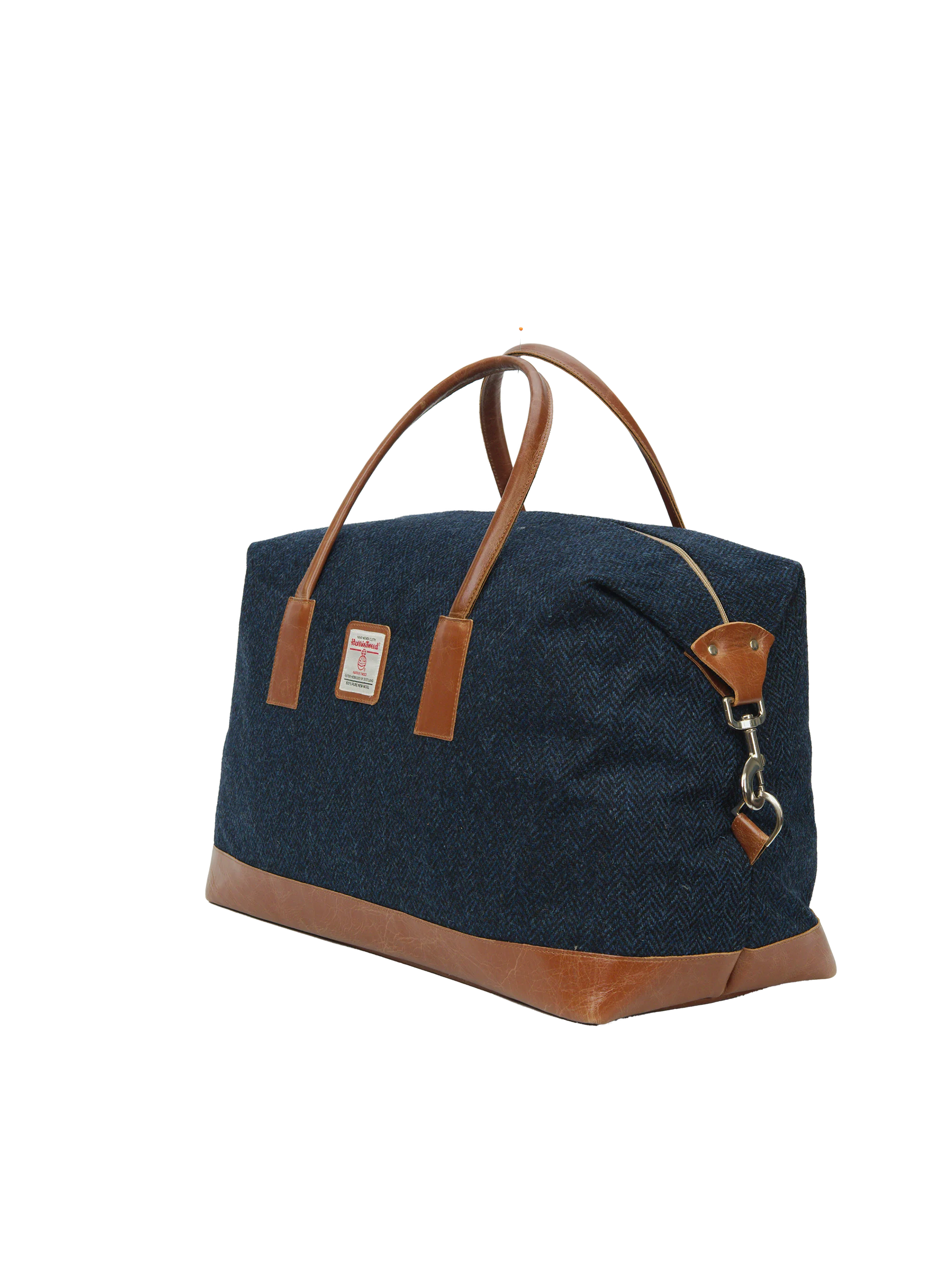 Harris Tweed Luggage Bag - HB104 (Tan Leather) - Image 3