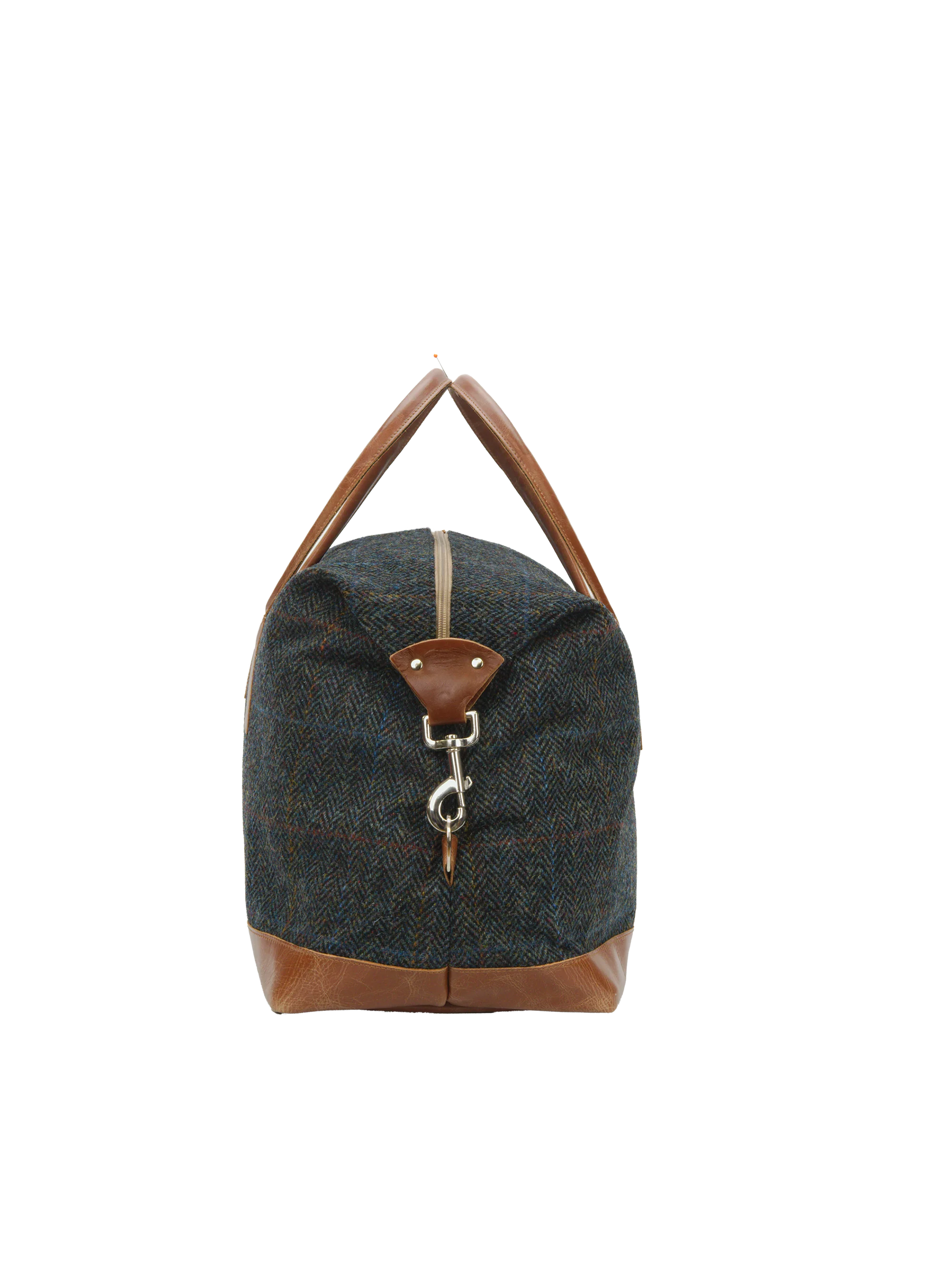 Harris Tweed Luggage Bag - HB80 (Tan Leather) - Image 4