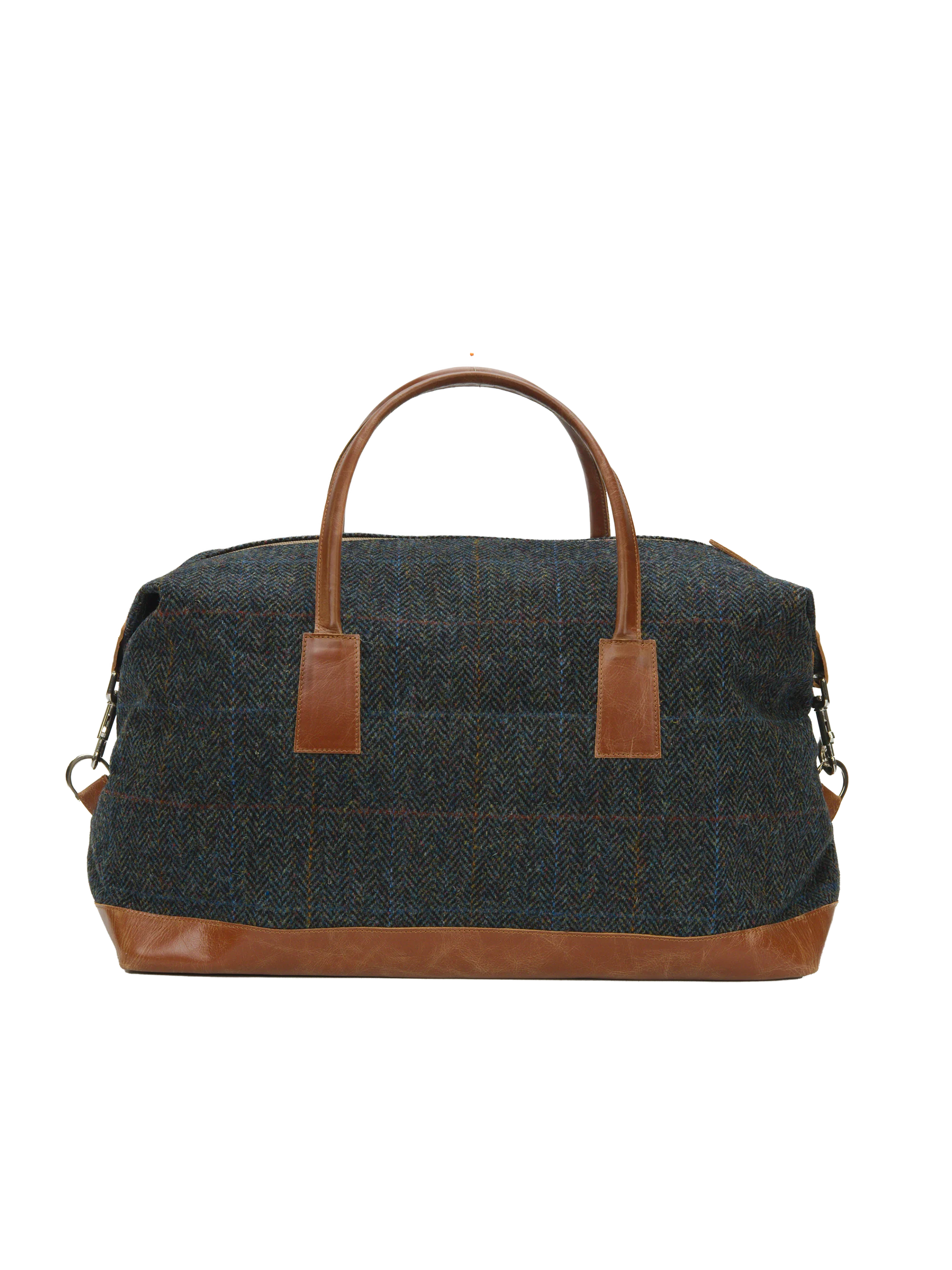 Harris Tweed Luggage Bag - HB80 (Tan Leather) - Image 5