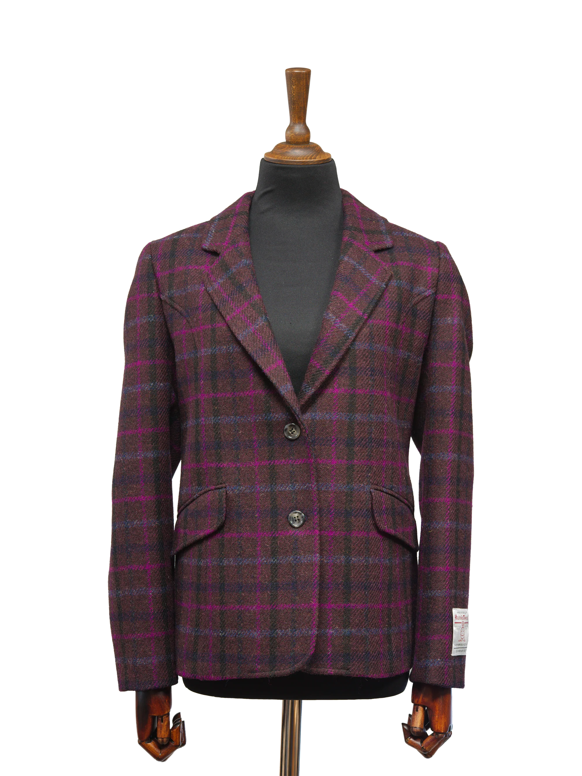 Harris Tweed Millie Jacket - Brown/Magenta Multi