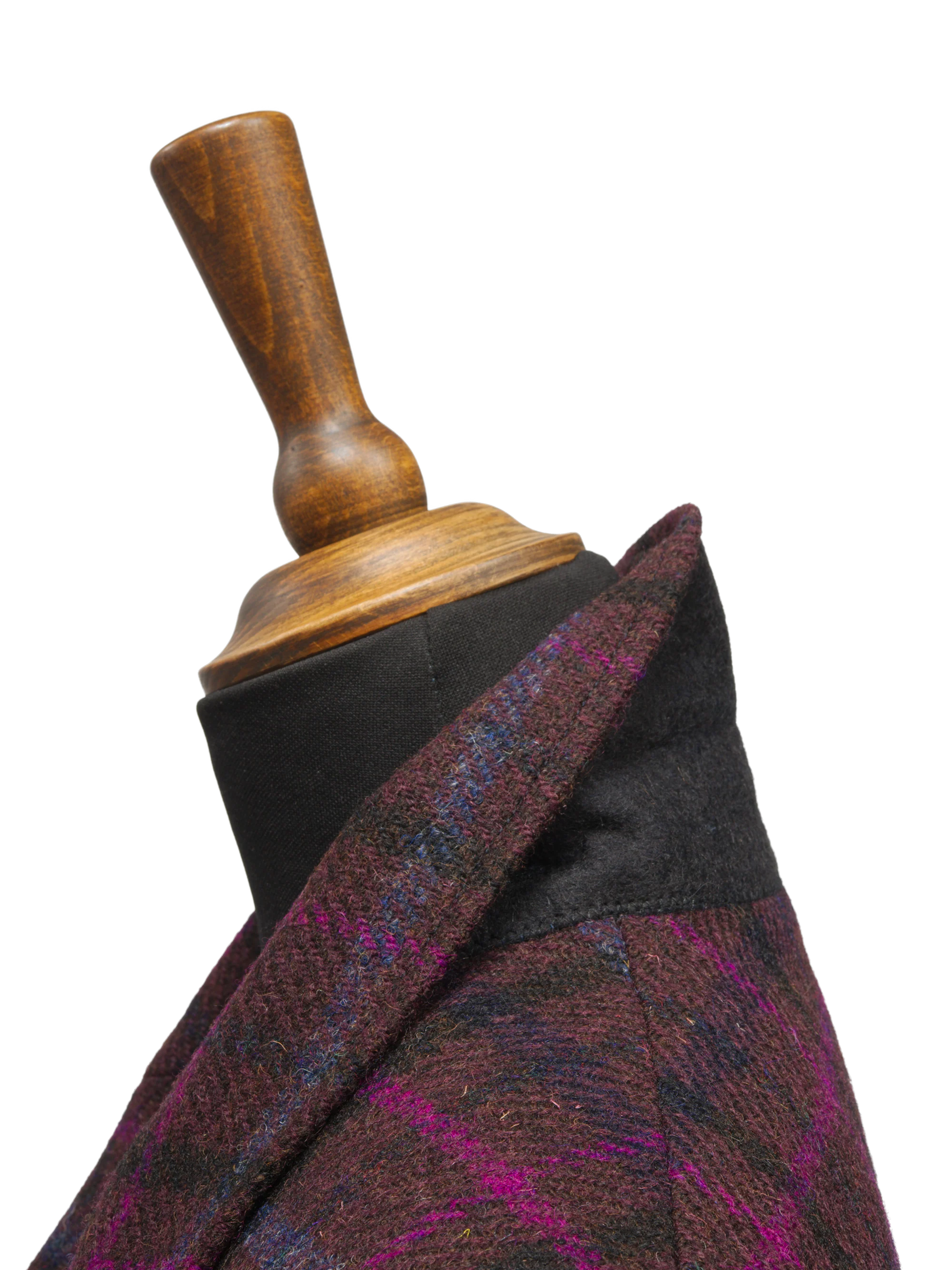 Harris Tweed Millie Jacket - Brown/Magenta Multi - Image 5