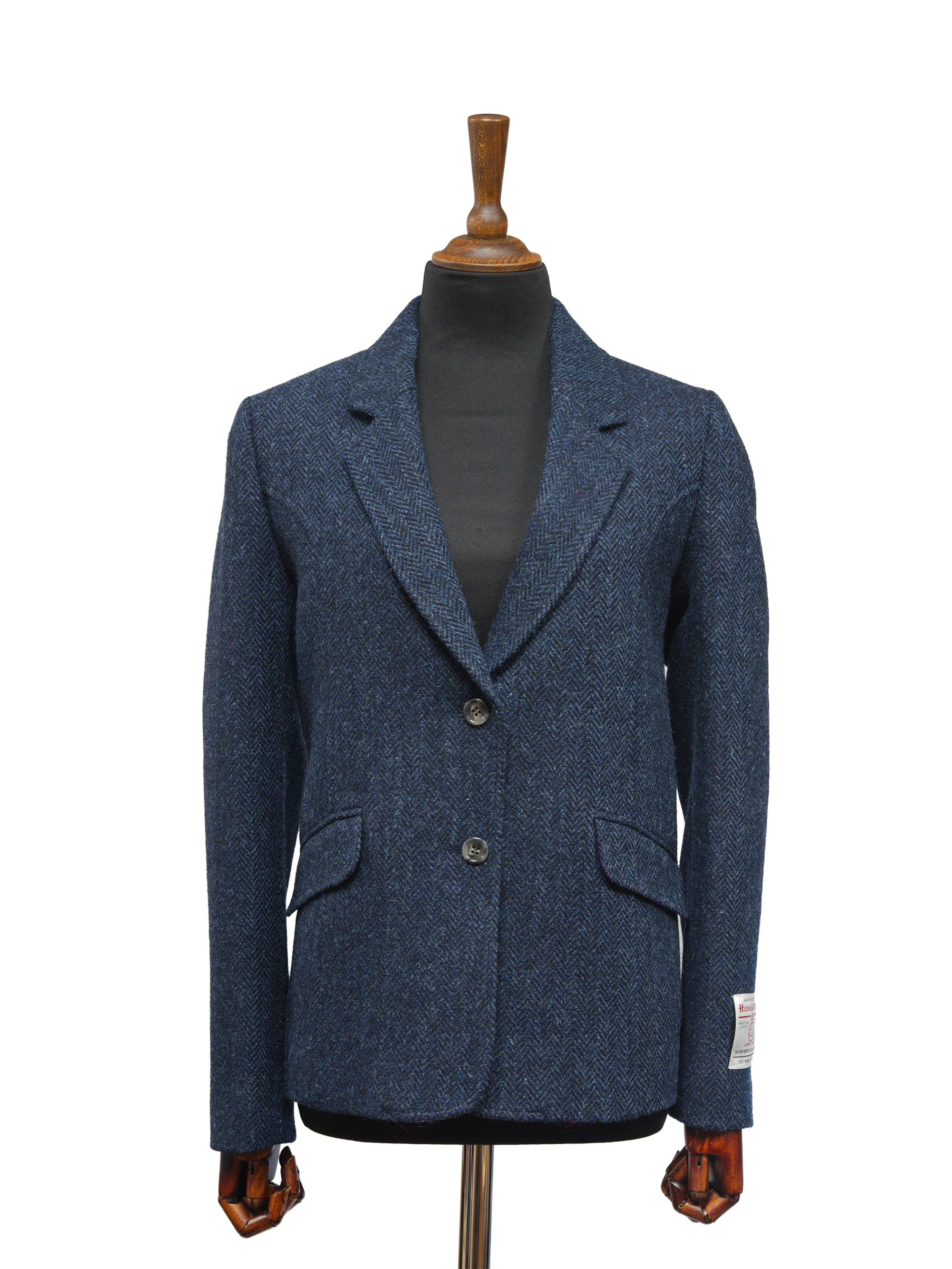 Harris Tweed Millie Jacket - Navy Herringbone