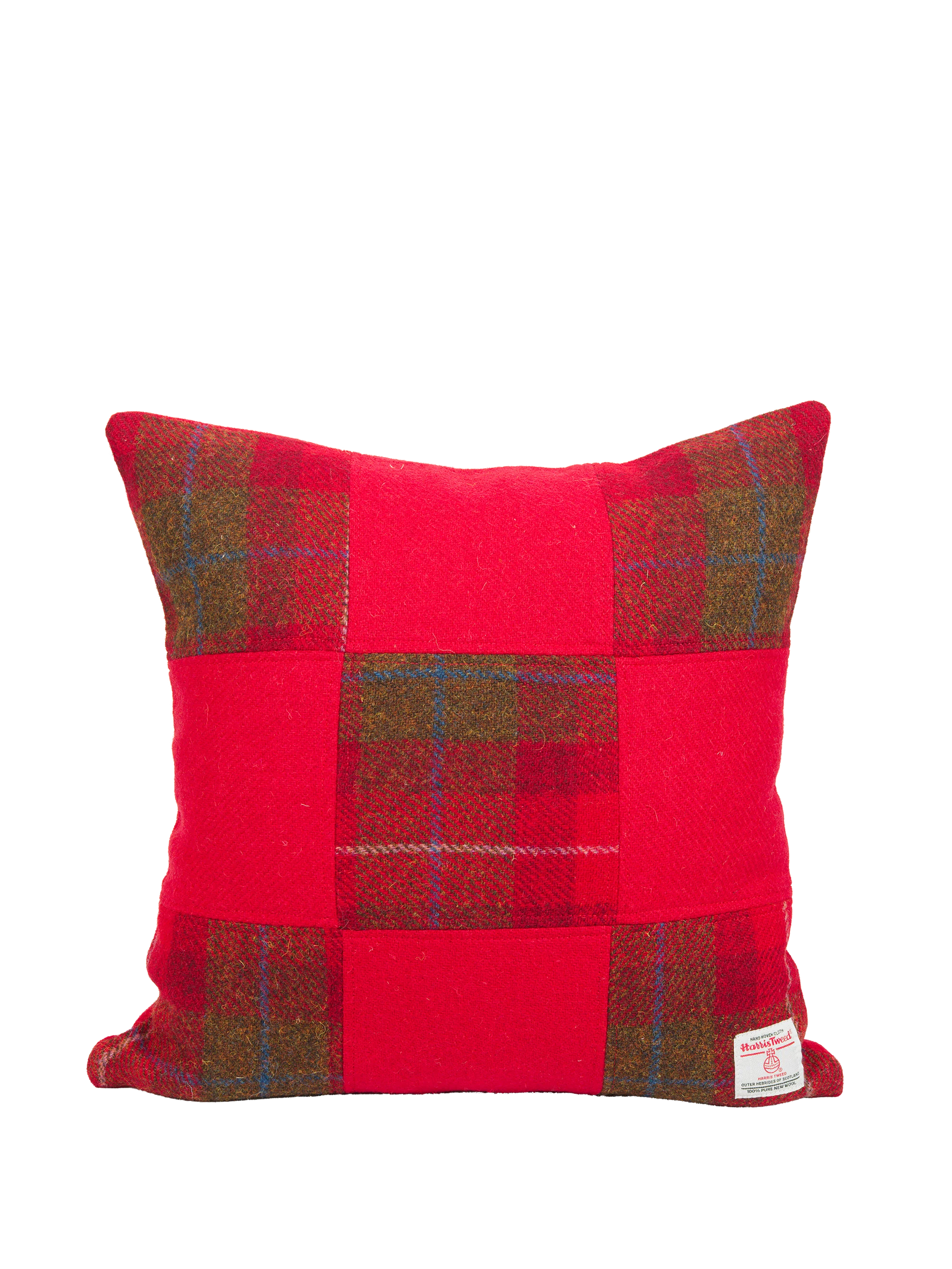 Harris Tweed Patchwork Cushion - A001 & 101