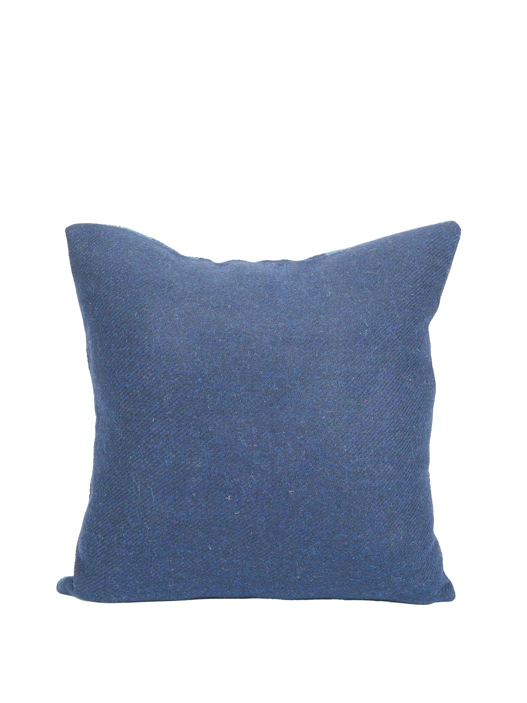Harris Tweed Patchwork Cushion - A075 & 320 - Image 2