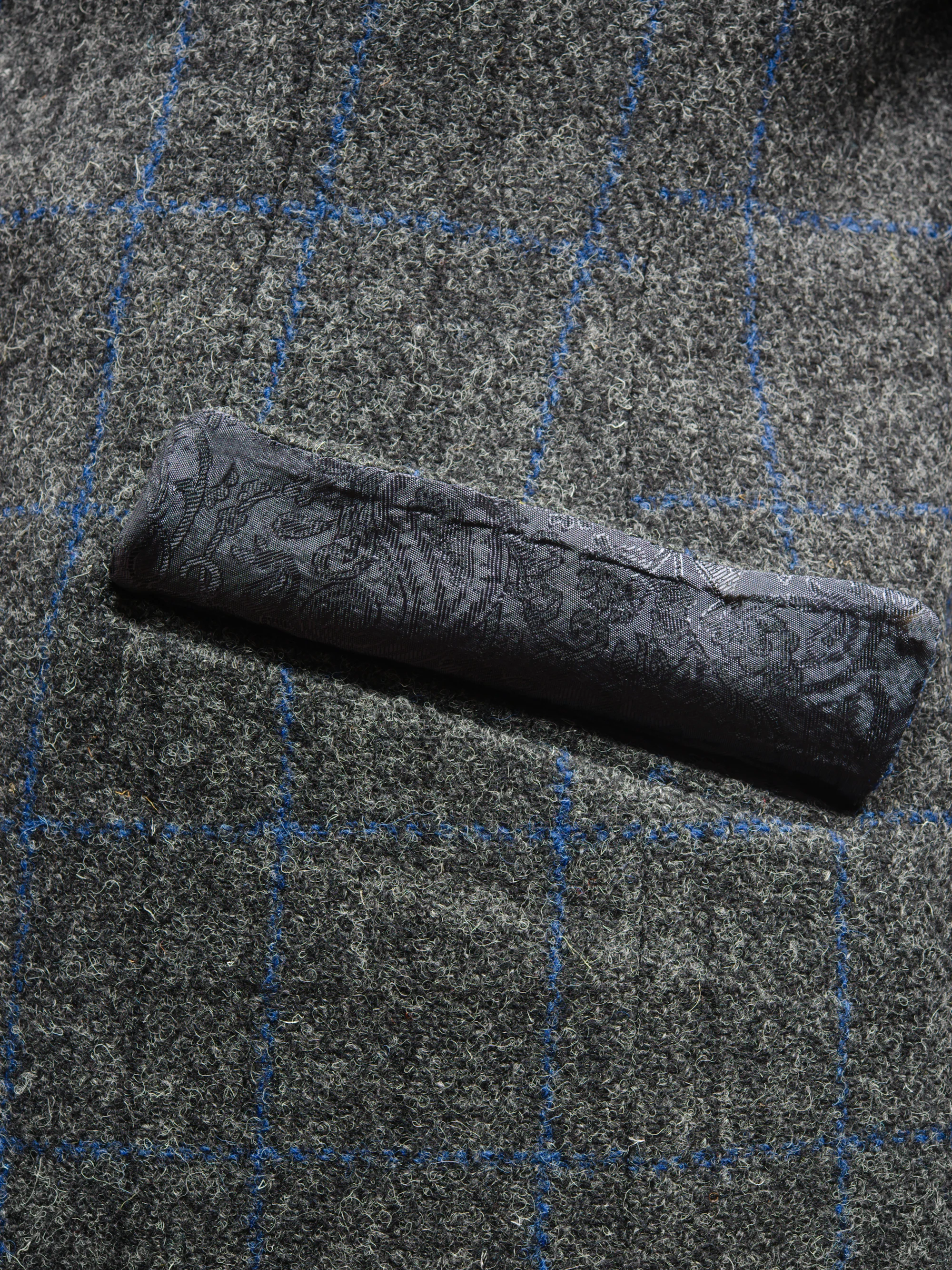Harris Tweed Patrick Jacket - Grey Windowpane - Image 6