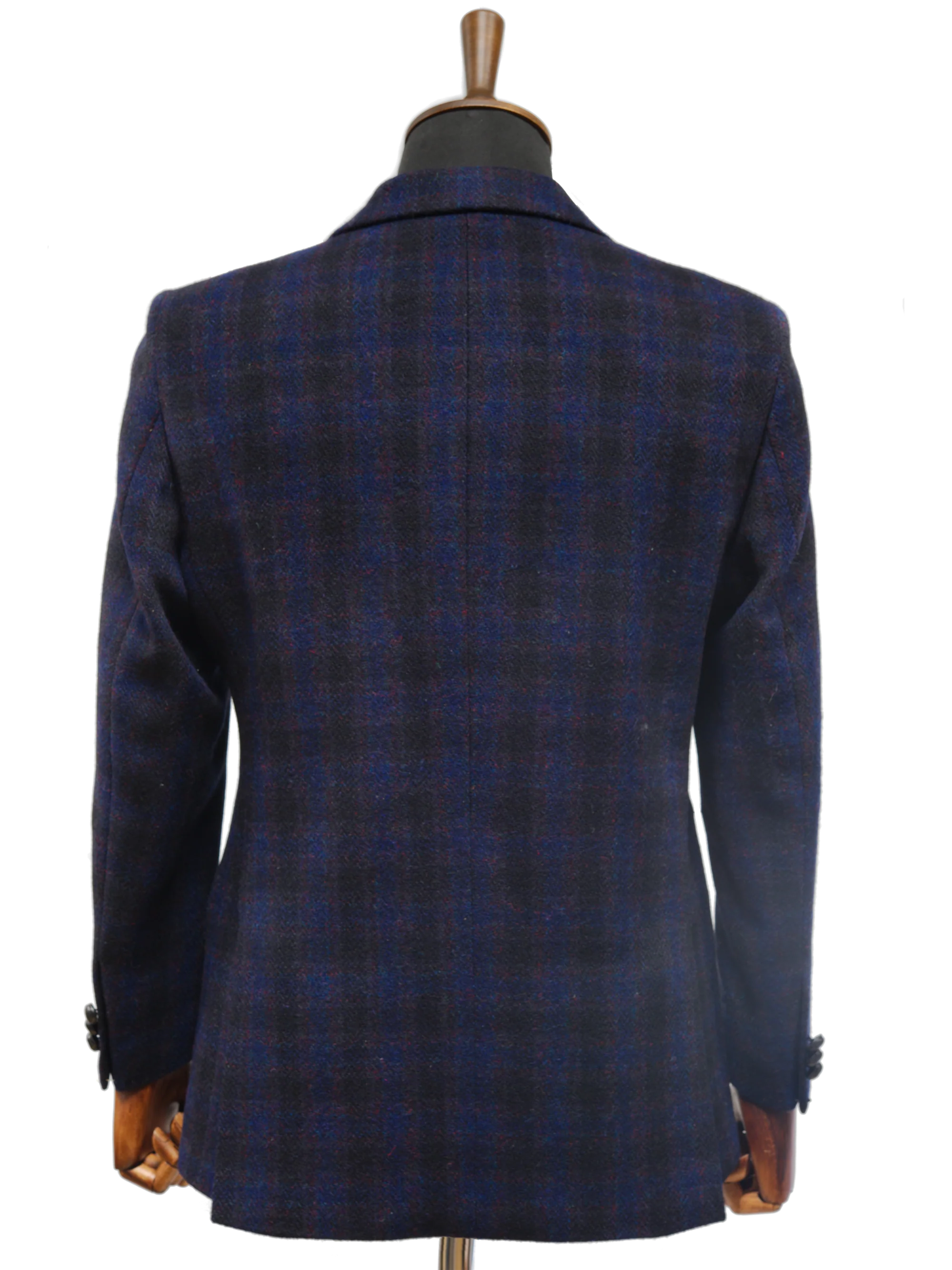 Harris Tweed Patrick Jacket - Navy Block Check - Image 4