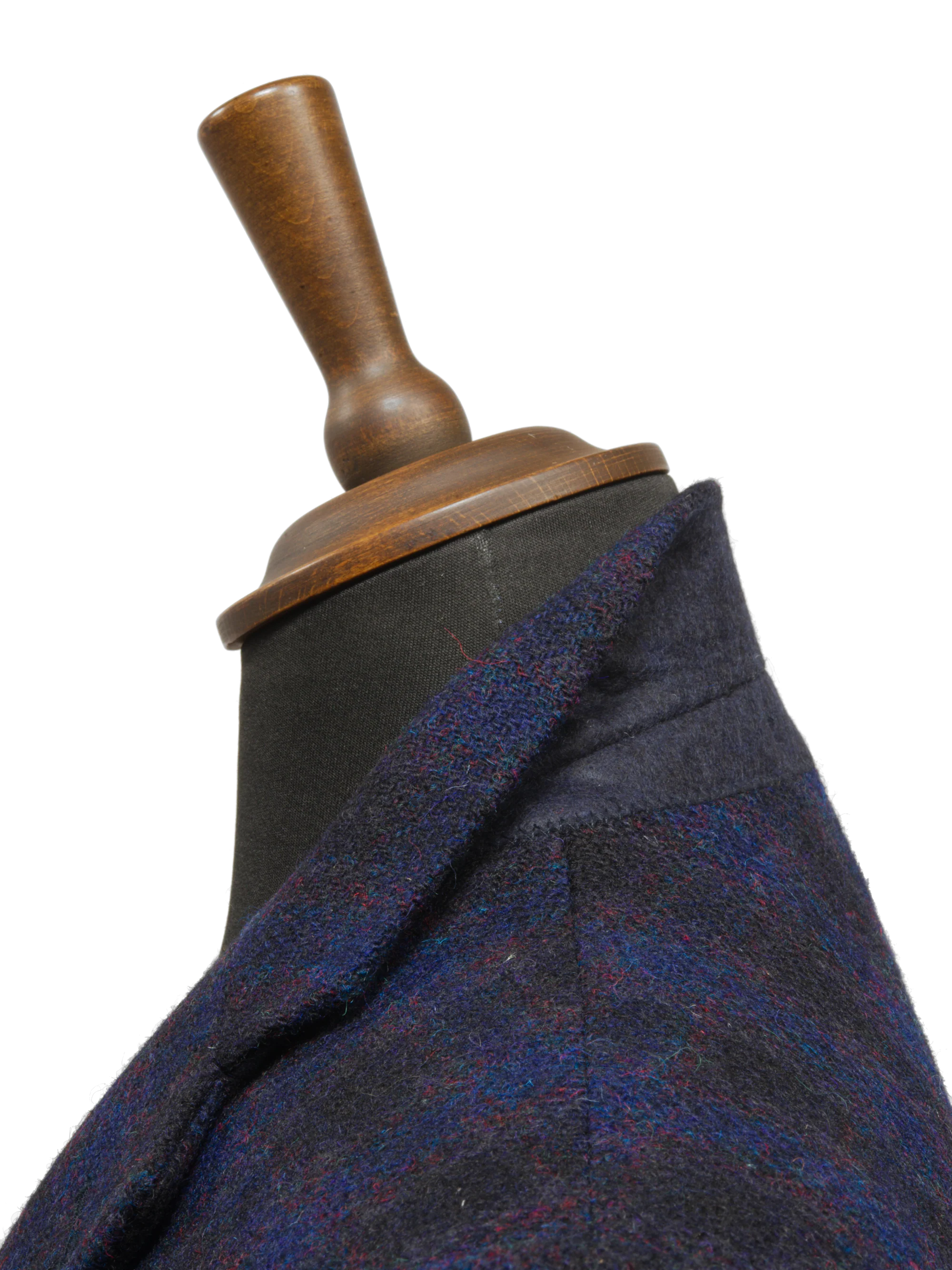 Harris Tweed Patrick Jacket - Navy Block Check - Image 5