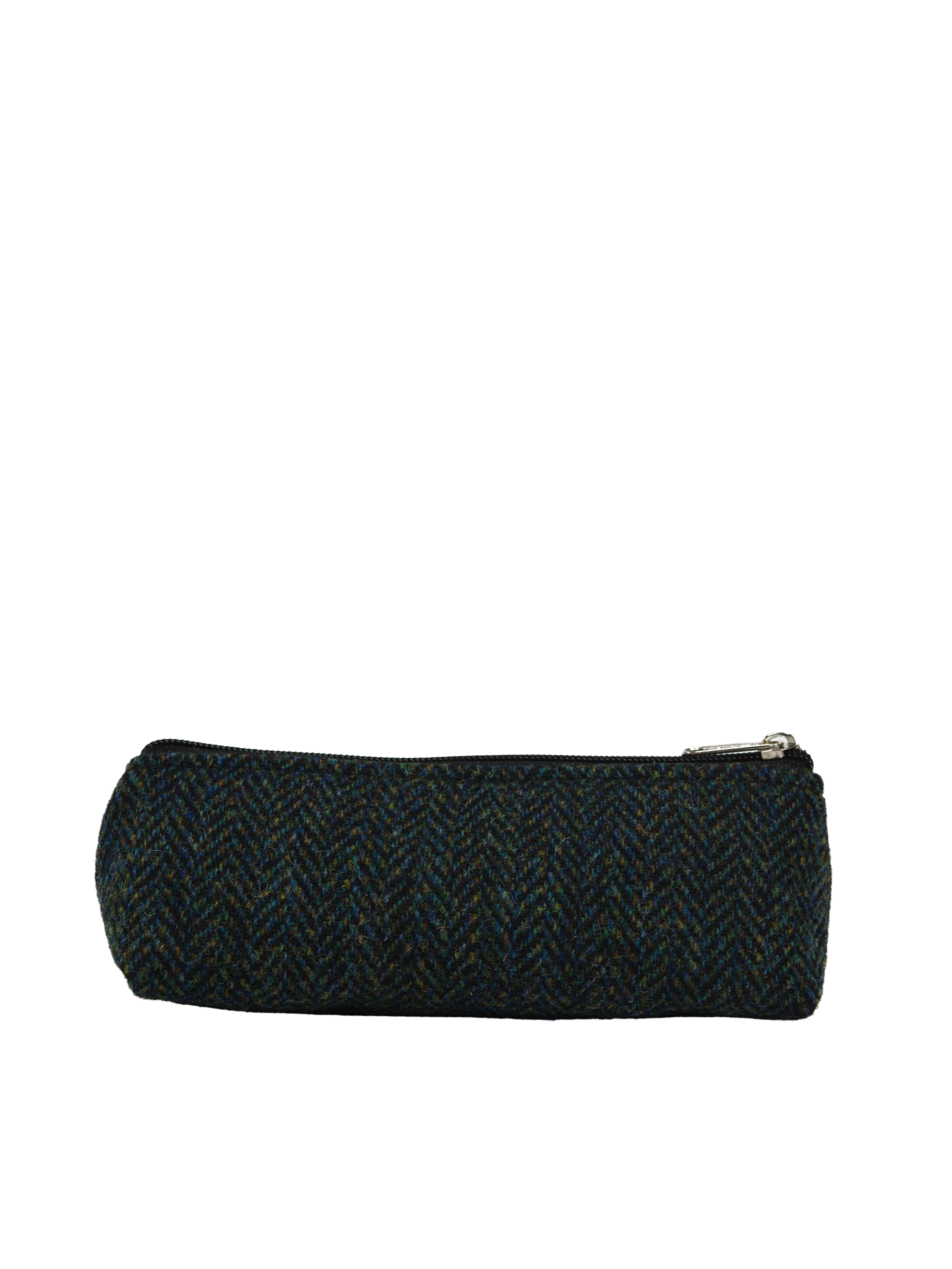 Harris Tweed Pencil Case - Black Turquoise HB - Image 3